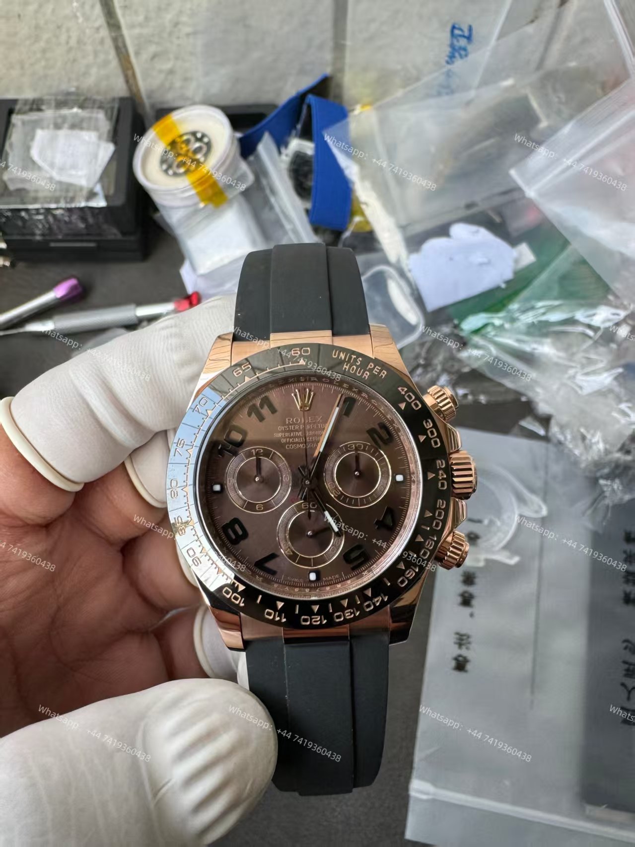 Rolex Daytona Super Clone M116515LN-0015 Rose Gold Chocolate Dial 4130 Movement