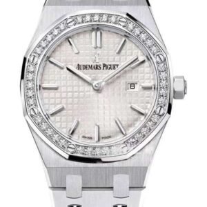 Audemars Piguet Super Clone Royal Oak 67651ST Diamond-Set Bezel White Dial 33MM