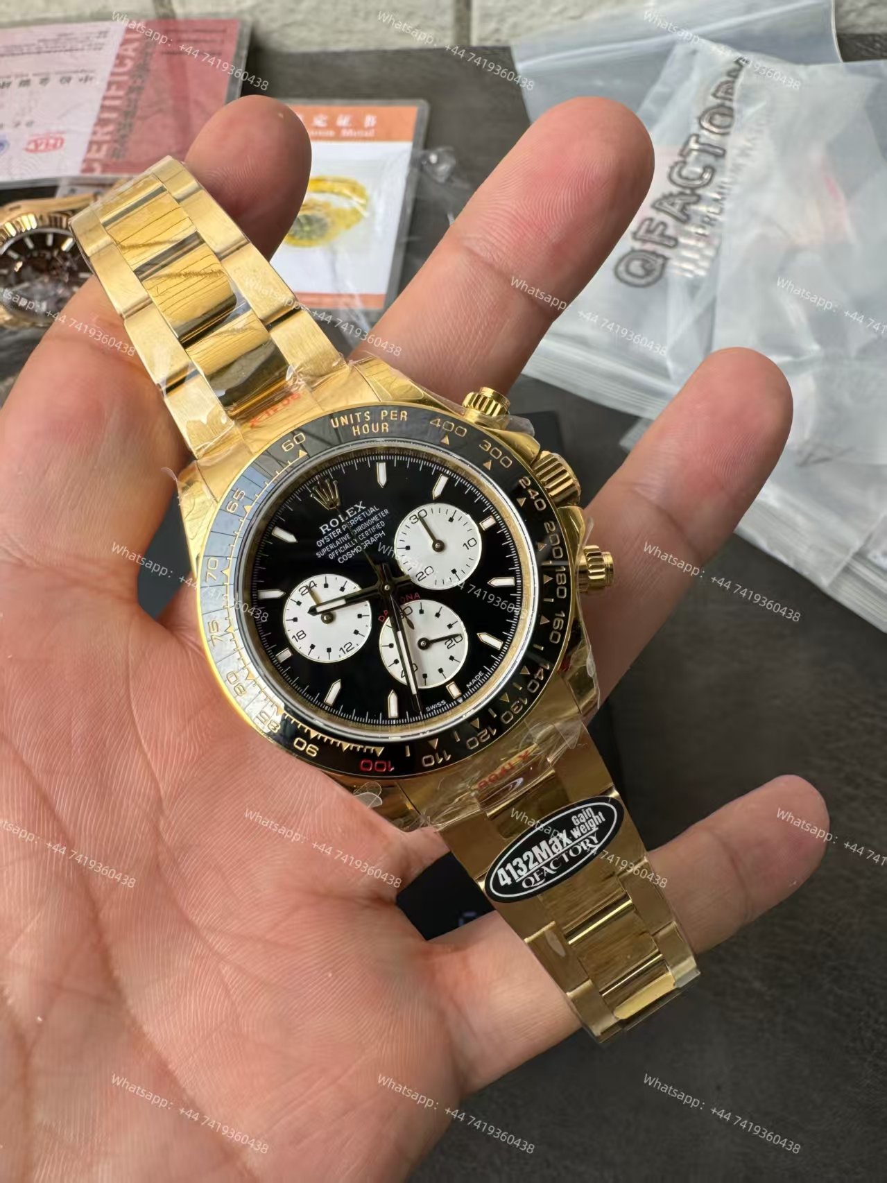 Rolex Super Clone Daytona Le Mans 126528LN Gold 4132 Movement