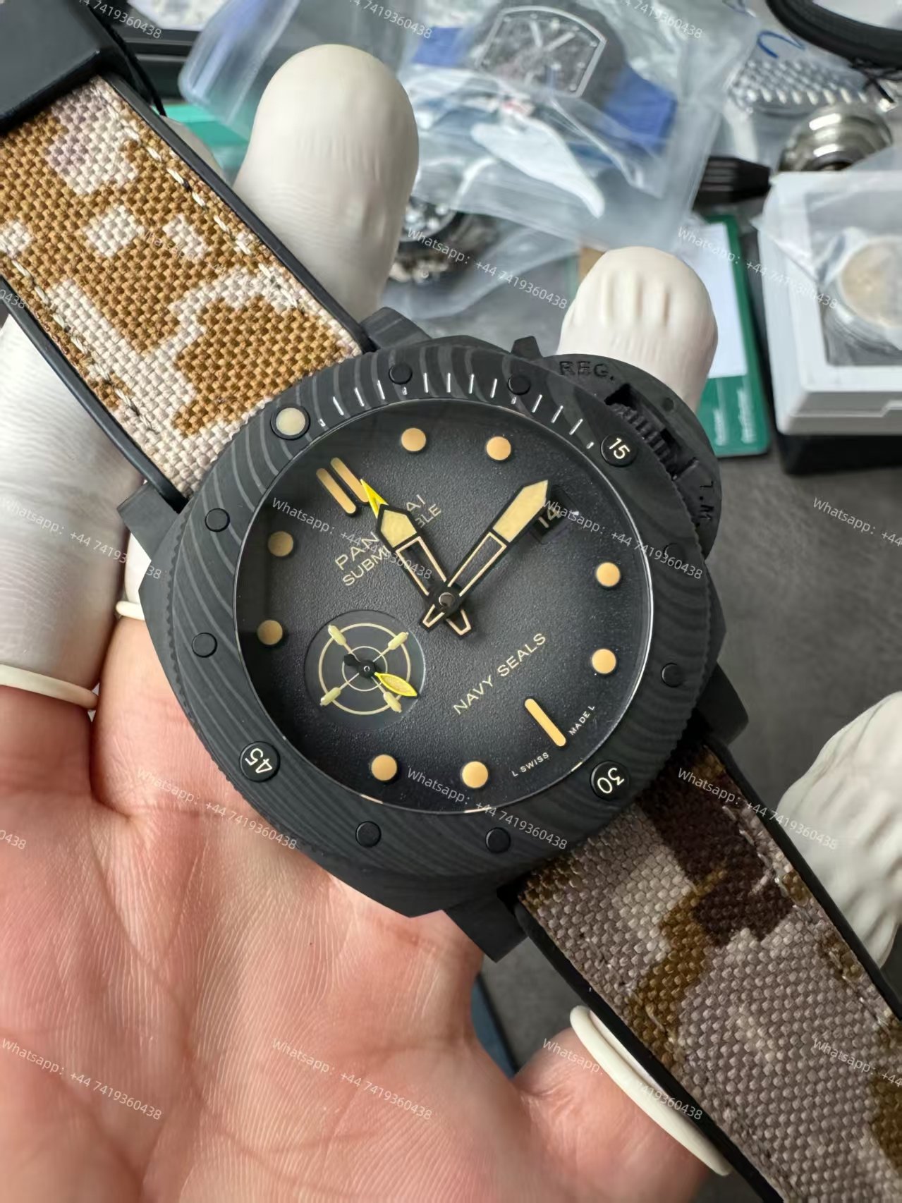 Panerai Super Clone Submersible PAM01513 Navy SEALs 44MM Carbotech Tactical Diver Edition