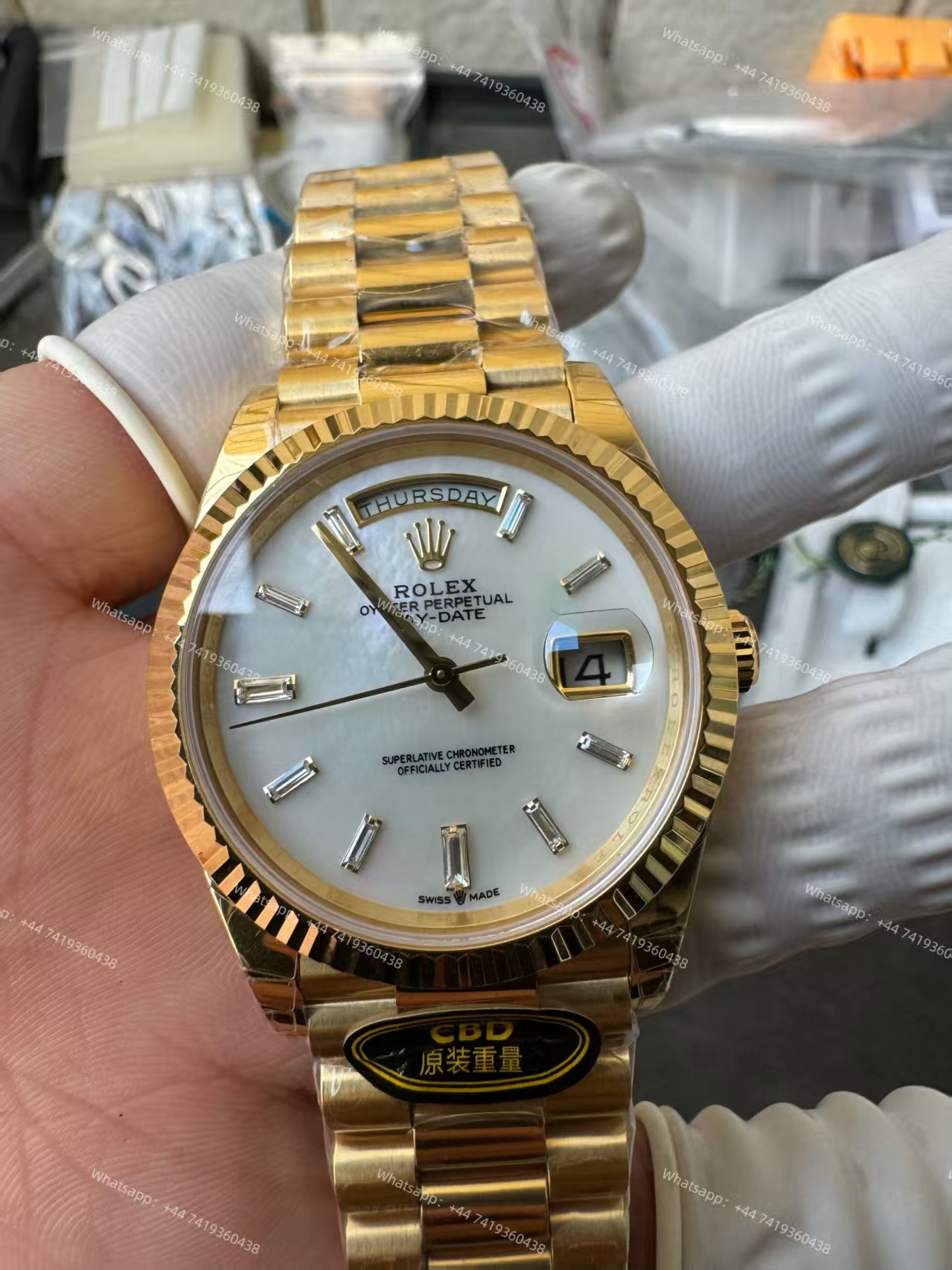Rolex Day-Date m228238-0071 White dial Presidential bracelet 3255 Movement (40mm) Best Super Clone