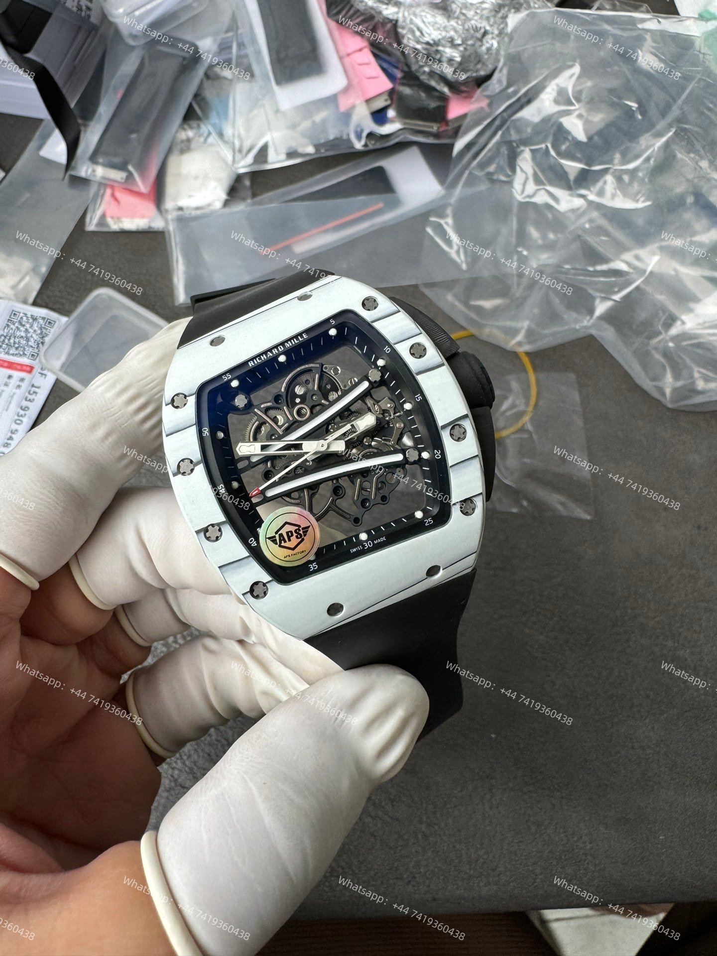 Super Clone Richard Mille RM 67-02 Carbon TPT Skeleton Tourbillon 1:1 Replica Watch