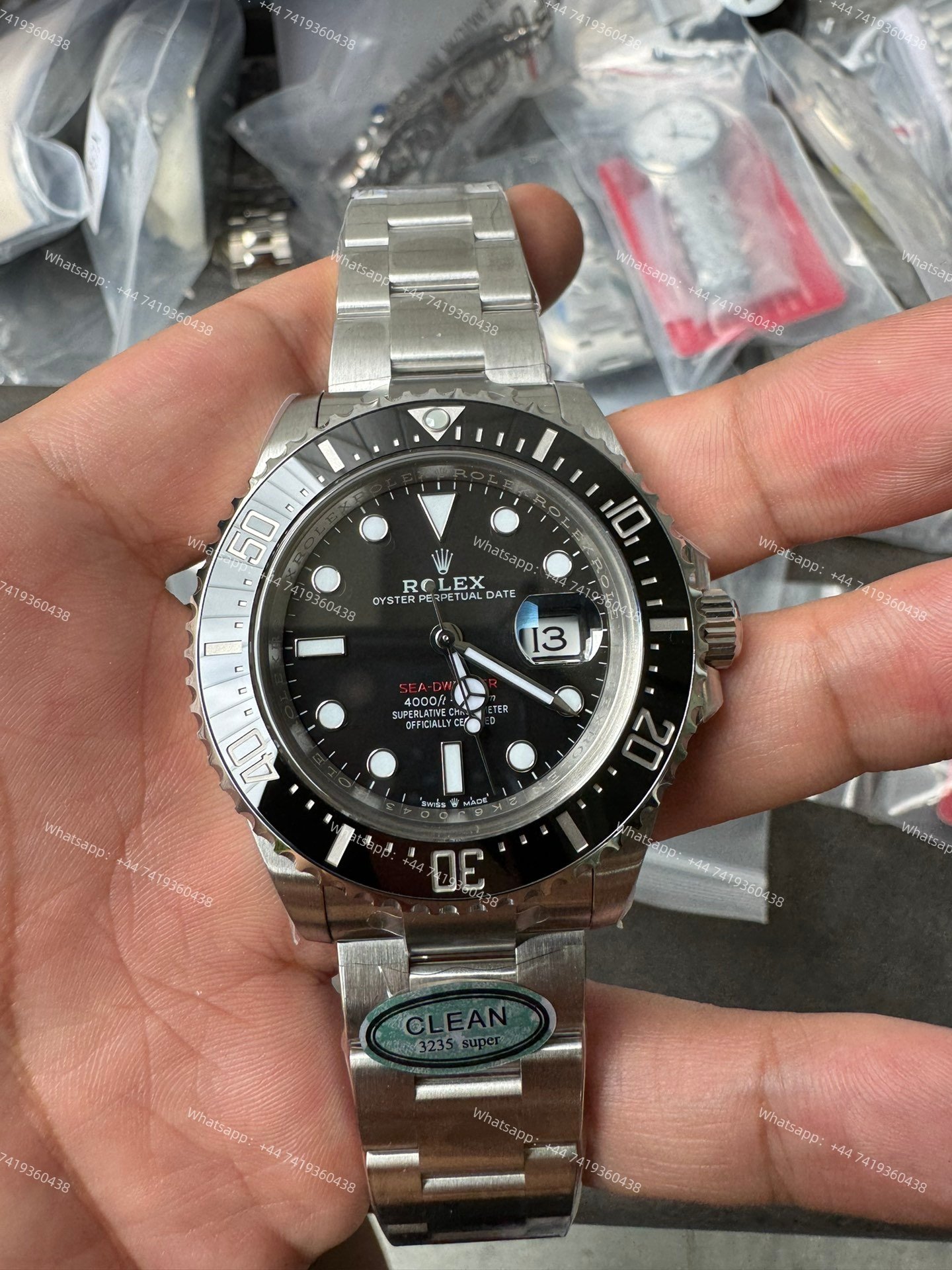 Rolex Sea-Dweller M126600-0002 1:1 Replica Black Dial 43MM 3235 Movement Super Clone Watch
