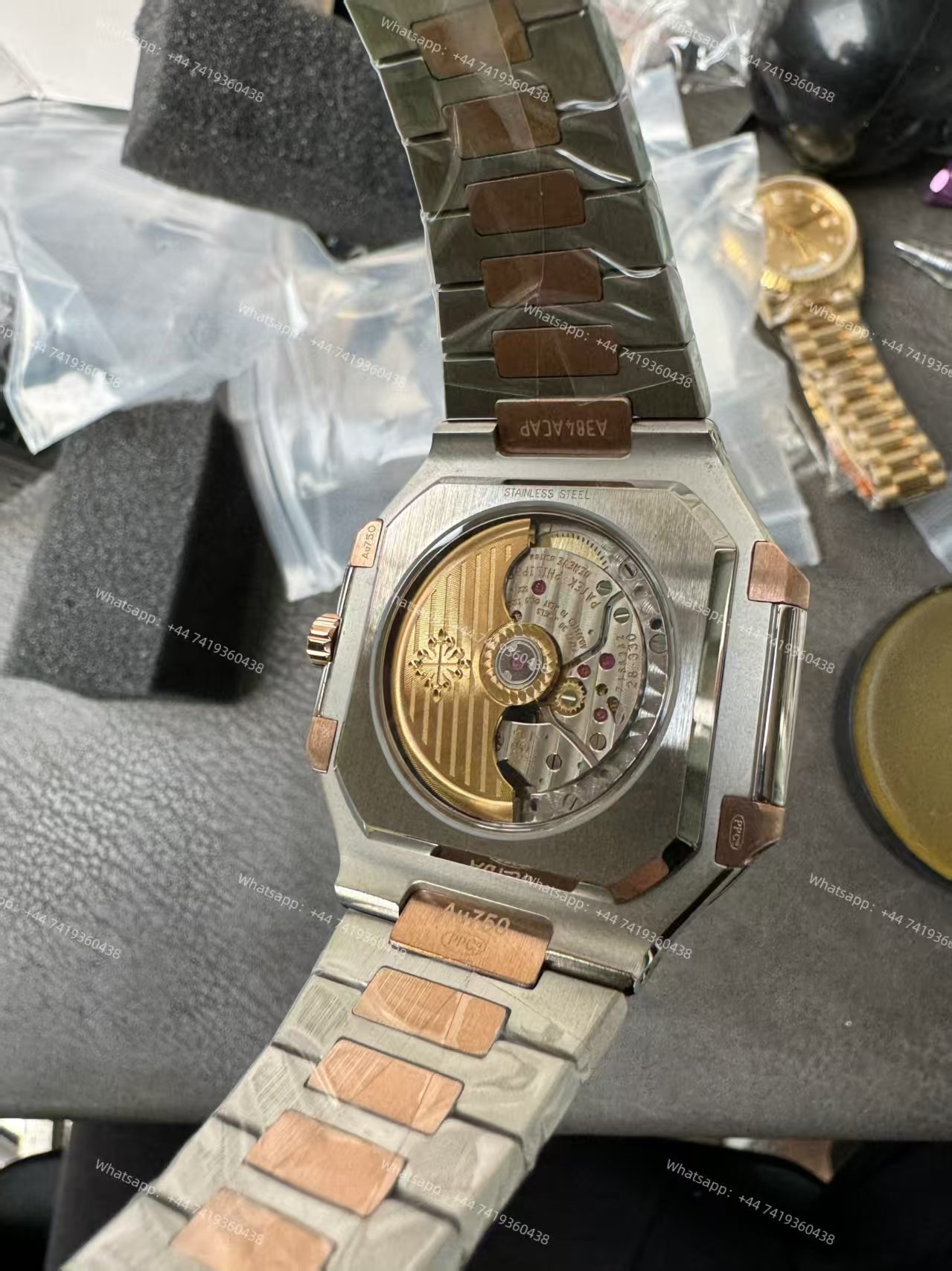 Patek Philippe Super Clone Cubitus 5821/1AR-001 Gold & Steel Blue Dial 45MM