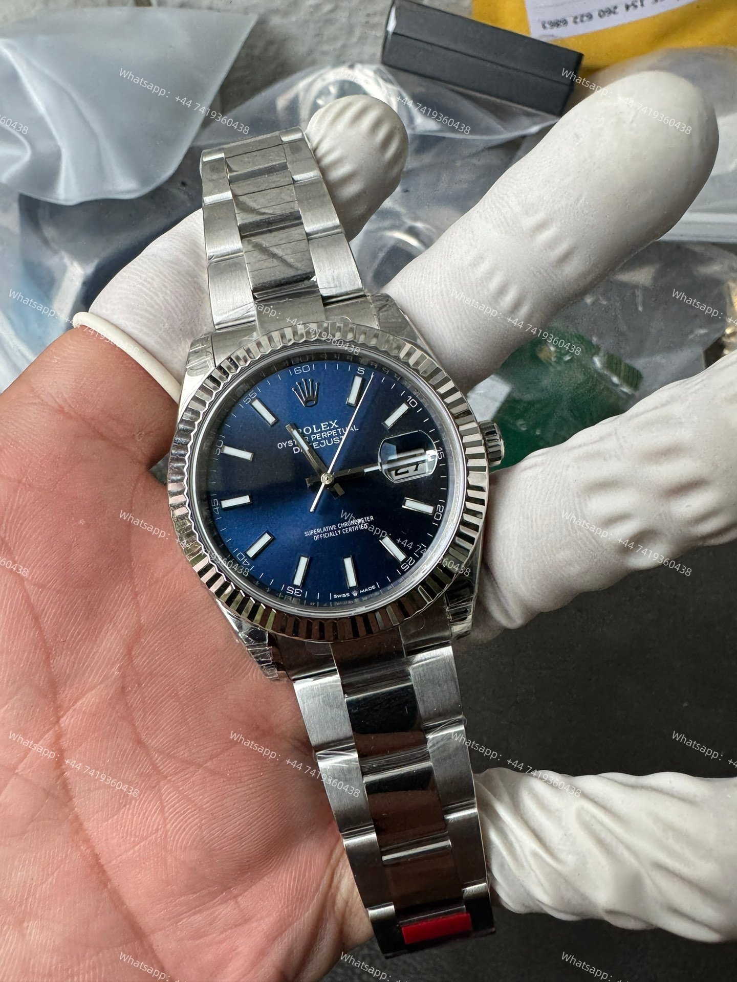 Rolex Datejust M126334-0001 1:1 Replica Blue Dial Oyster 41MM 3235 Movement Super Clone Watch