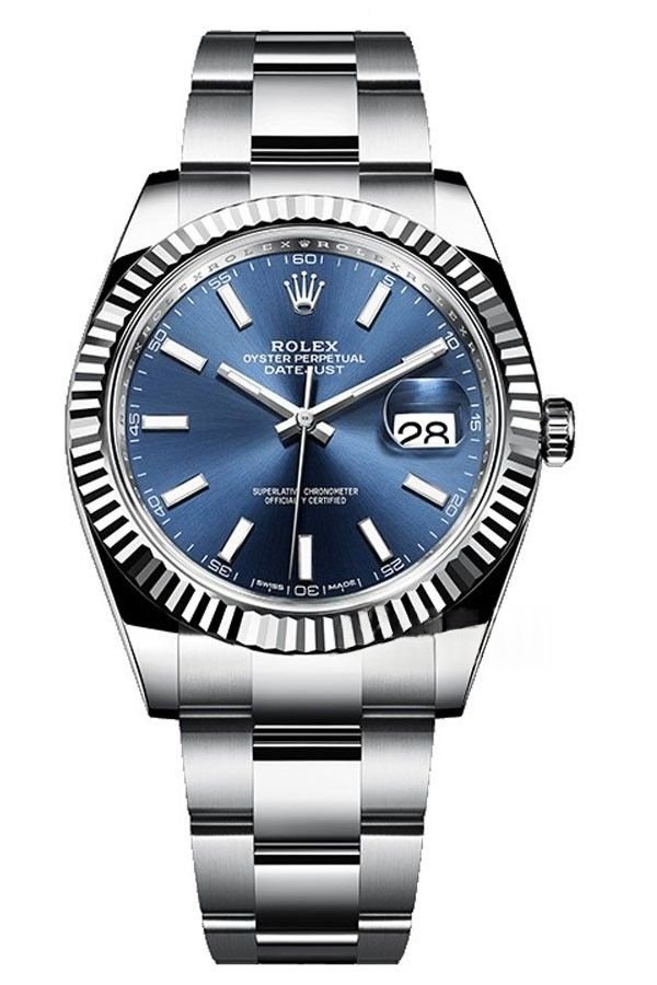 Rolex Datejust M126334-0001 1:1 Replica Blue Dial Oyster 41MM 3235 Movement Super Clone Watch