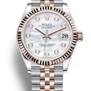 Rolex Datejust M278271-0026 1:1 Replica Rose Gold Mother of Pearl Dial Jubilee 31MM 2236 Movement Super Clone Watch