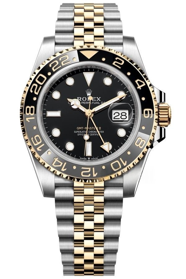 Rolex GMT Master II 1:1 Replica – M126713GRNR Jubilee 3285 Two-Tone Oystersteel & Yellow Gold Super Clone