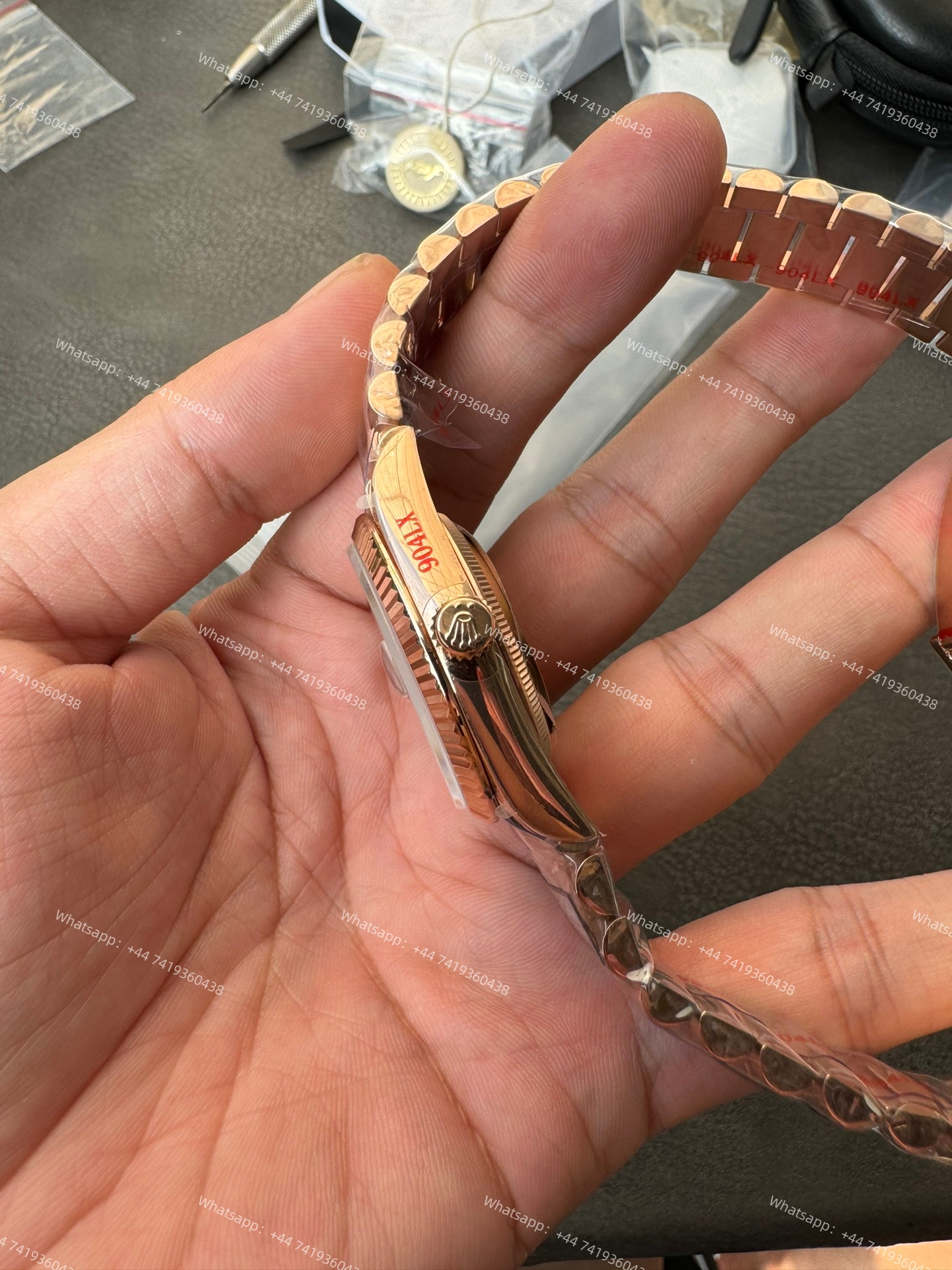 Rolex Day-Date m128235-0085 Rose Gold Turquoise Dial President bracelet 3255 Movement (36mm) Best Super Clone
