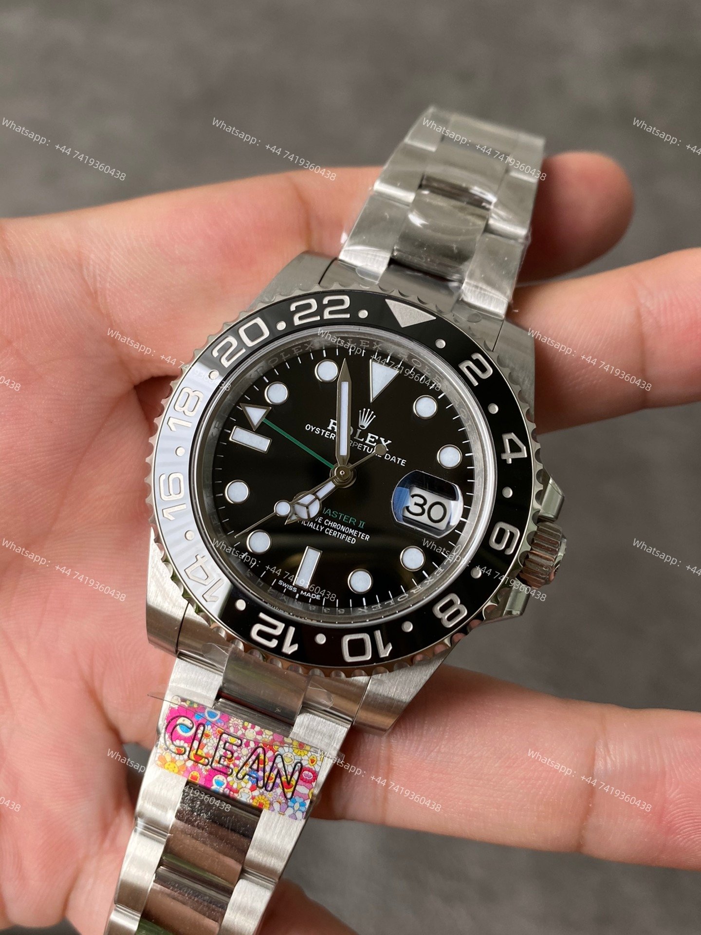 Rolex GMT Master II 116710LN-0001 1:1 Replica Black Ceramic Bezel Oyster 3186 Movement Super Clone Watch