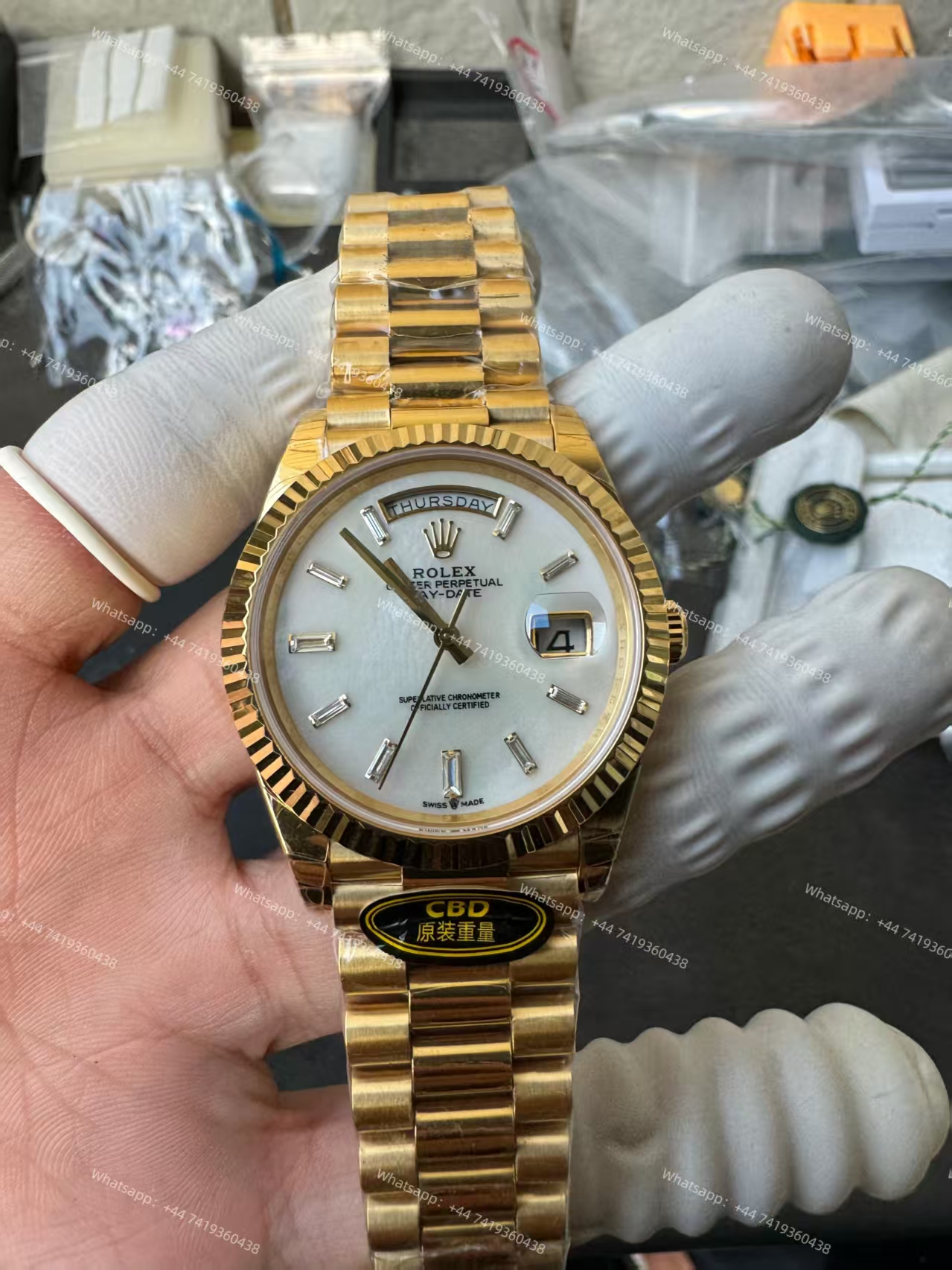 Rolex Day-Date m228238-0071 White dial Presidential bracelet 3255 Movement (40mm) Best Super Clone