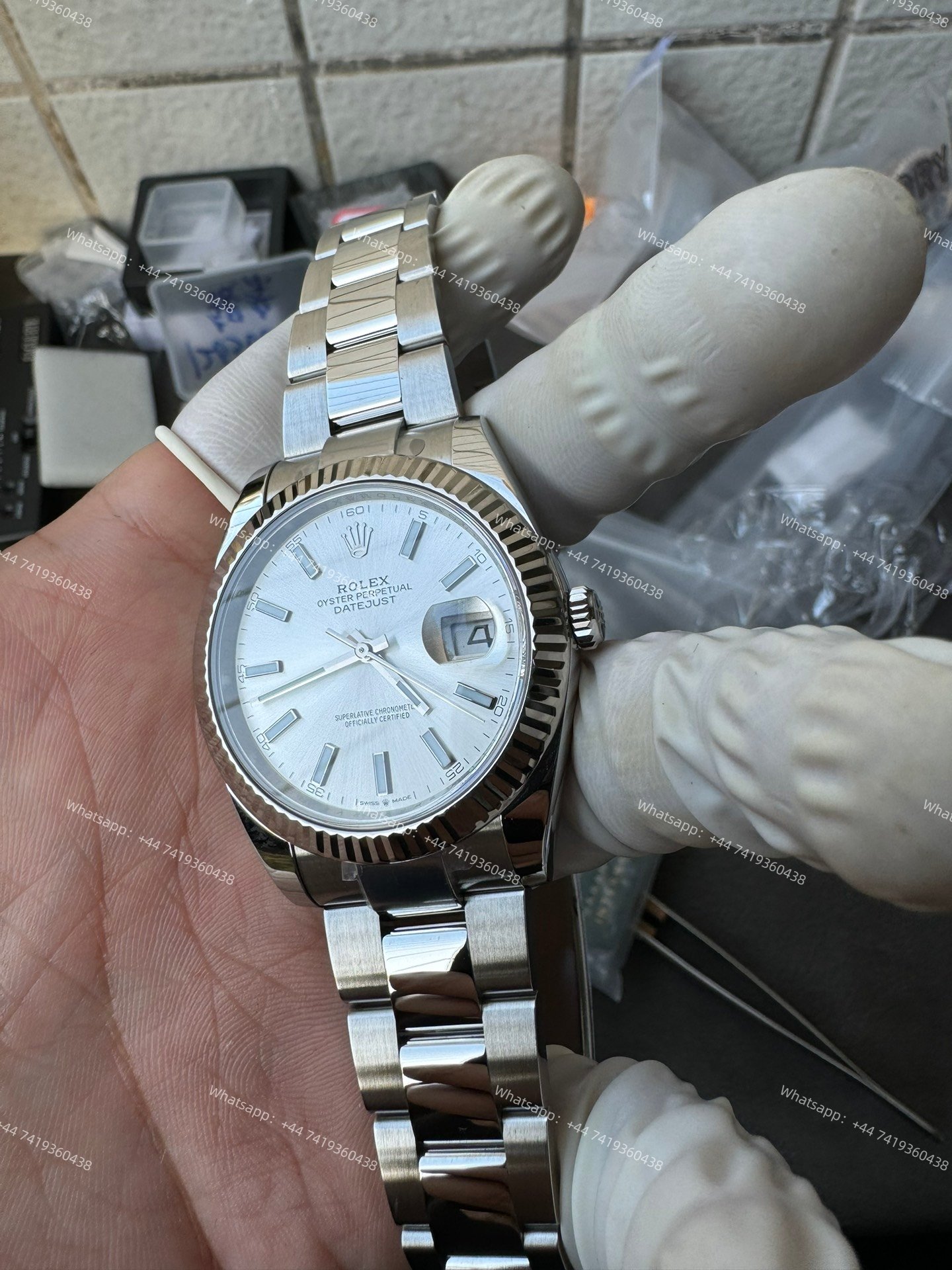 Rolex Datejust M126334-0003 1:1 Replica Silver Dial Oyster 41MM 3235 Movement Super Clone Watch