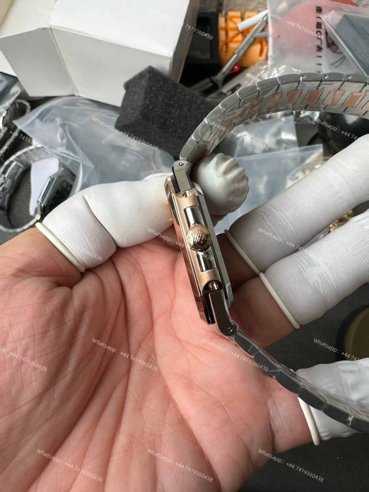 Patek Philippe Super Clone Cubitus 5821/1AR-001 Gold & Steel Blue Dial 45MM