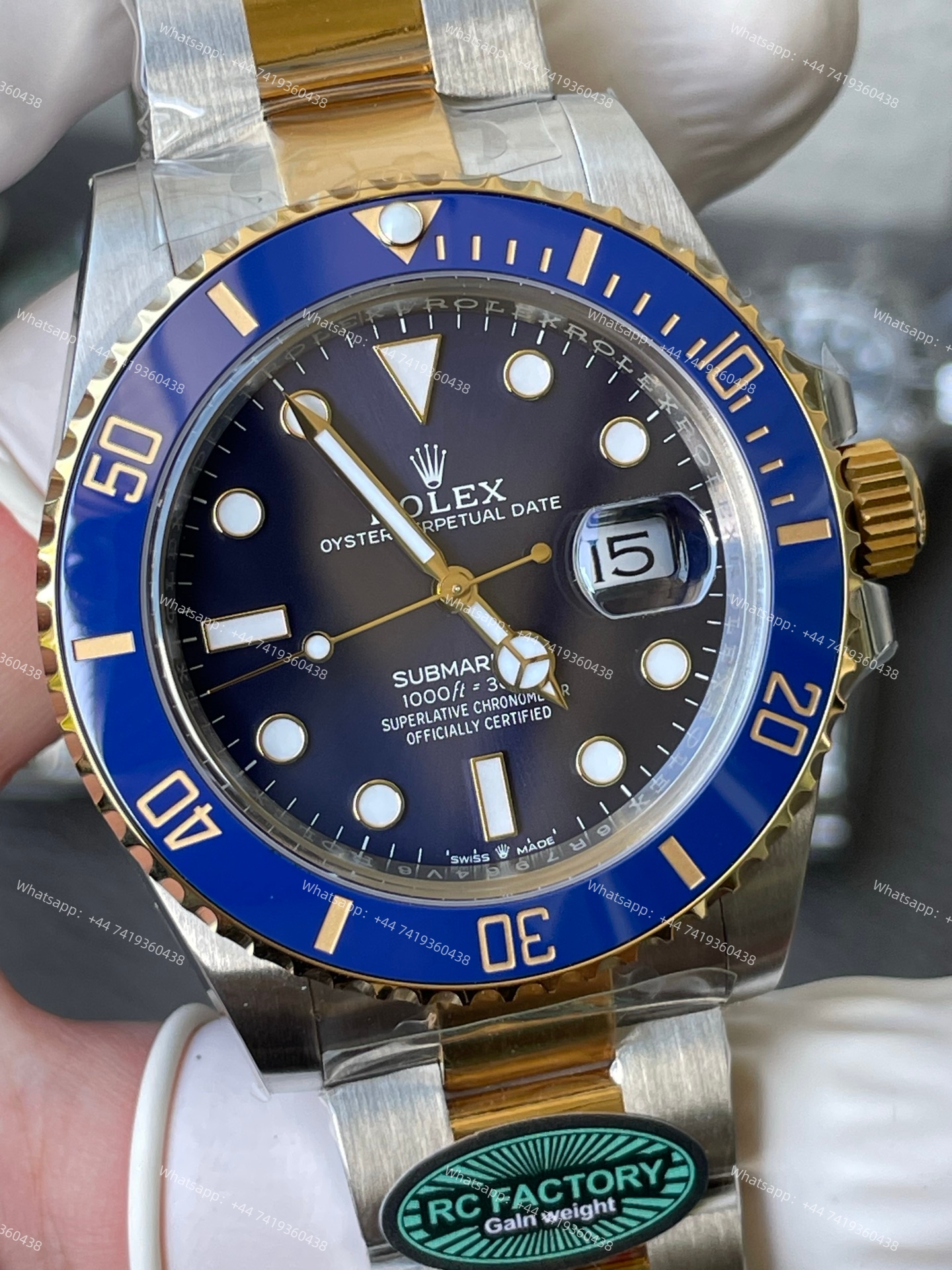 Rolex Submariner Gold Blue Dial Submariner 126613LB 3235 Movement 41mm Best Super Clone