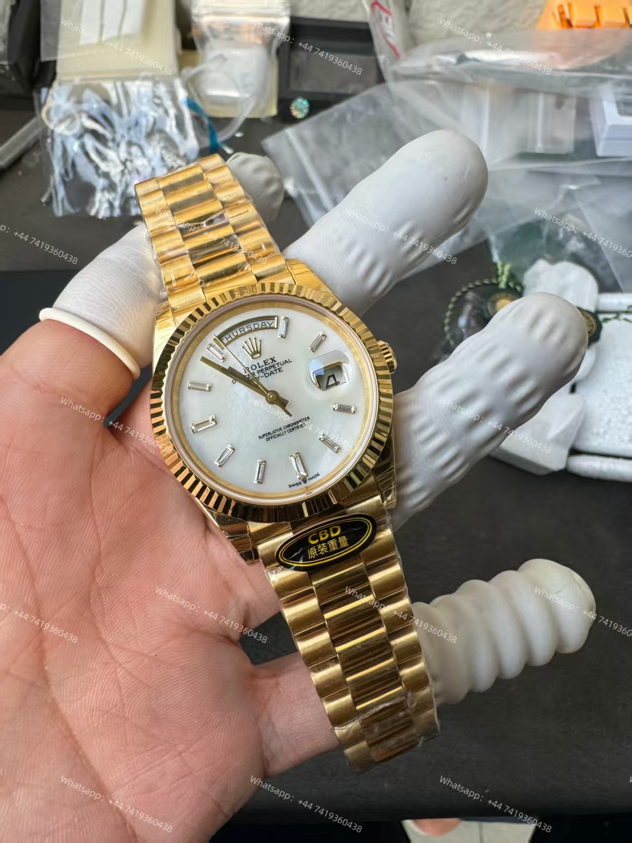 Rolex Day-Date m228238-0071 White dial Presidential bracelet 3255 Movement (40mm) Best Super Clone