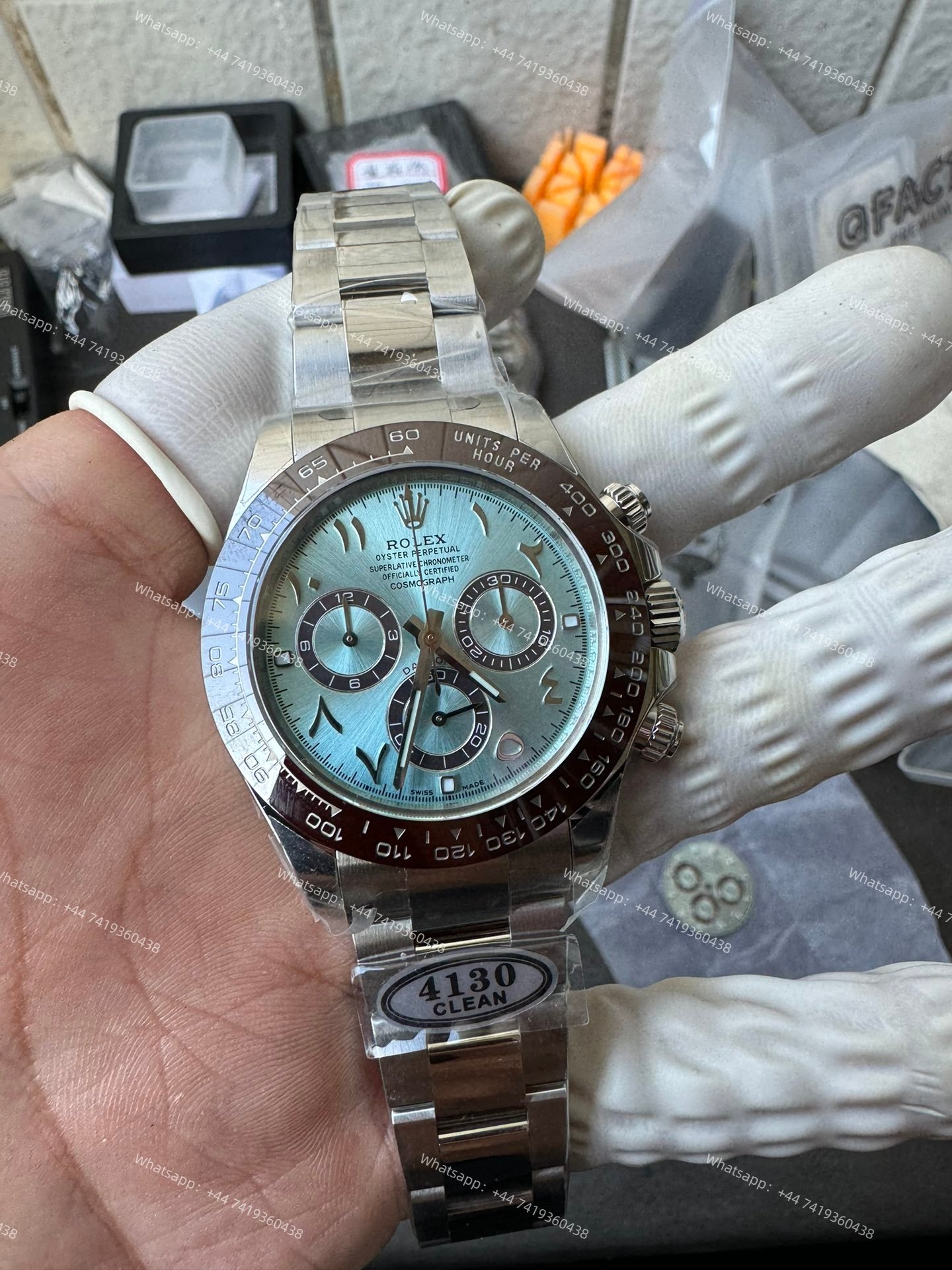 Rolex Daytona M116506 Ice Blue Dial 1:1 Replica Watch – Middle East Platinum Style 4130 Super Clone