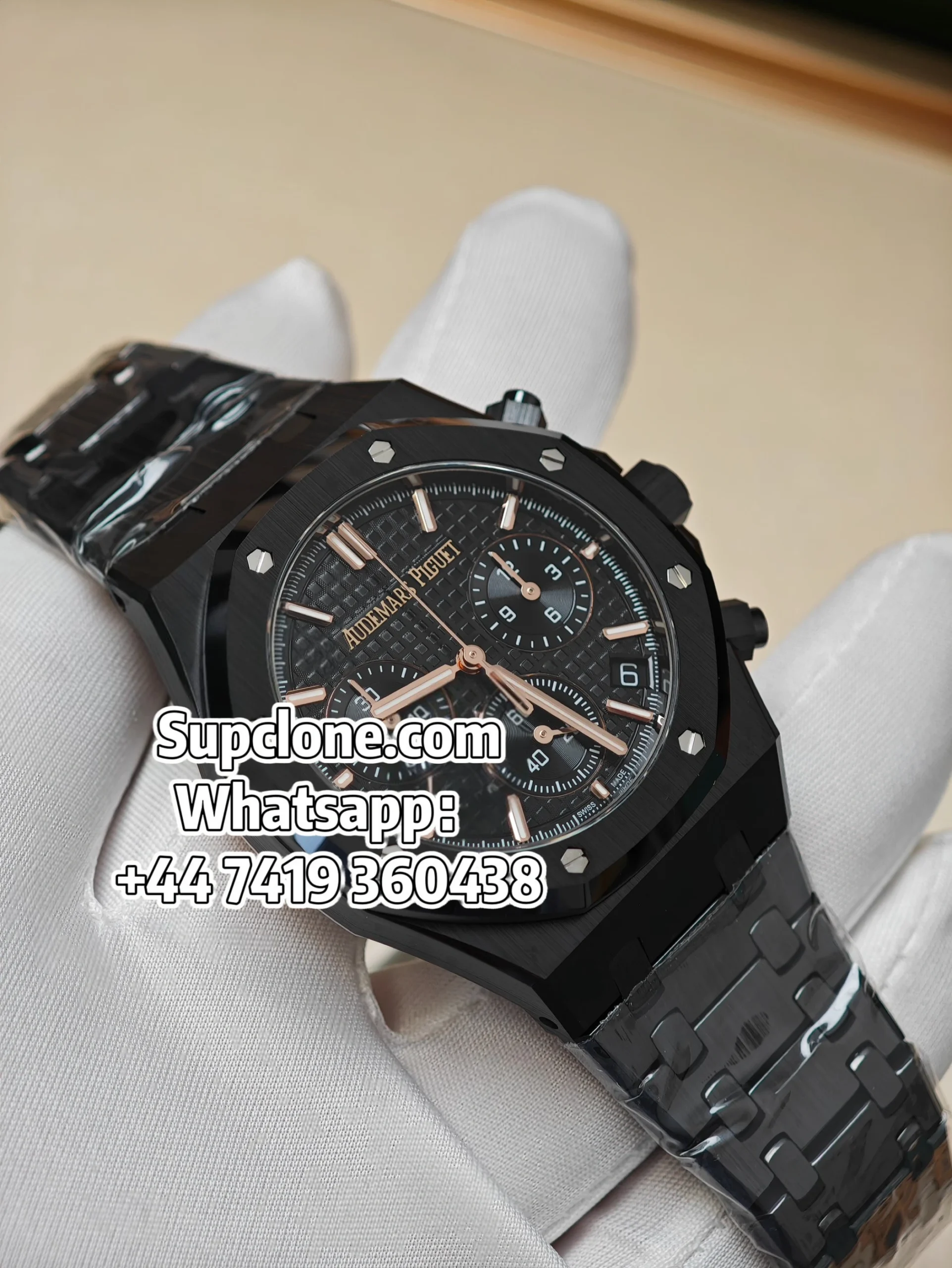 Audemars Piguet Super Clone Royal Oak Ceramic Black Dial 26240 Chronograph 41mm