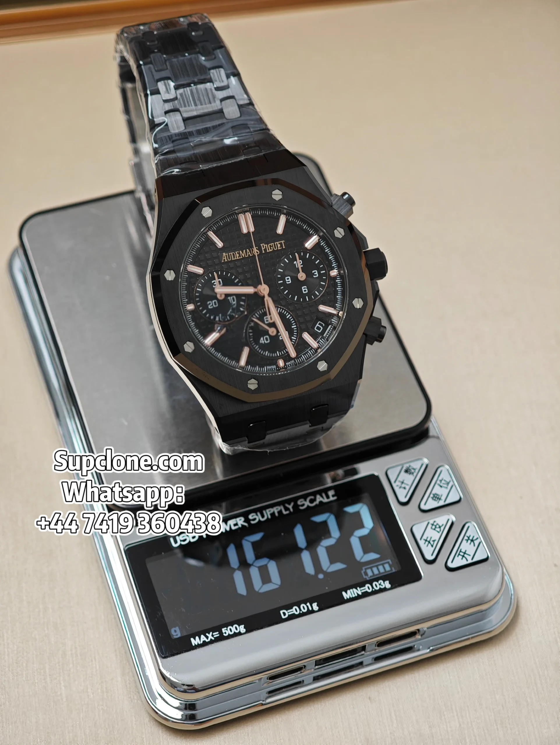 Audemars Piguet Super Clone Royal Oak Ceramic Black Dial 26240 Chronograph 41mm