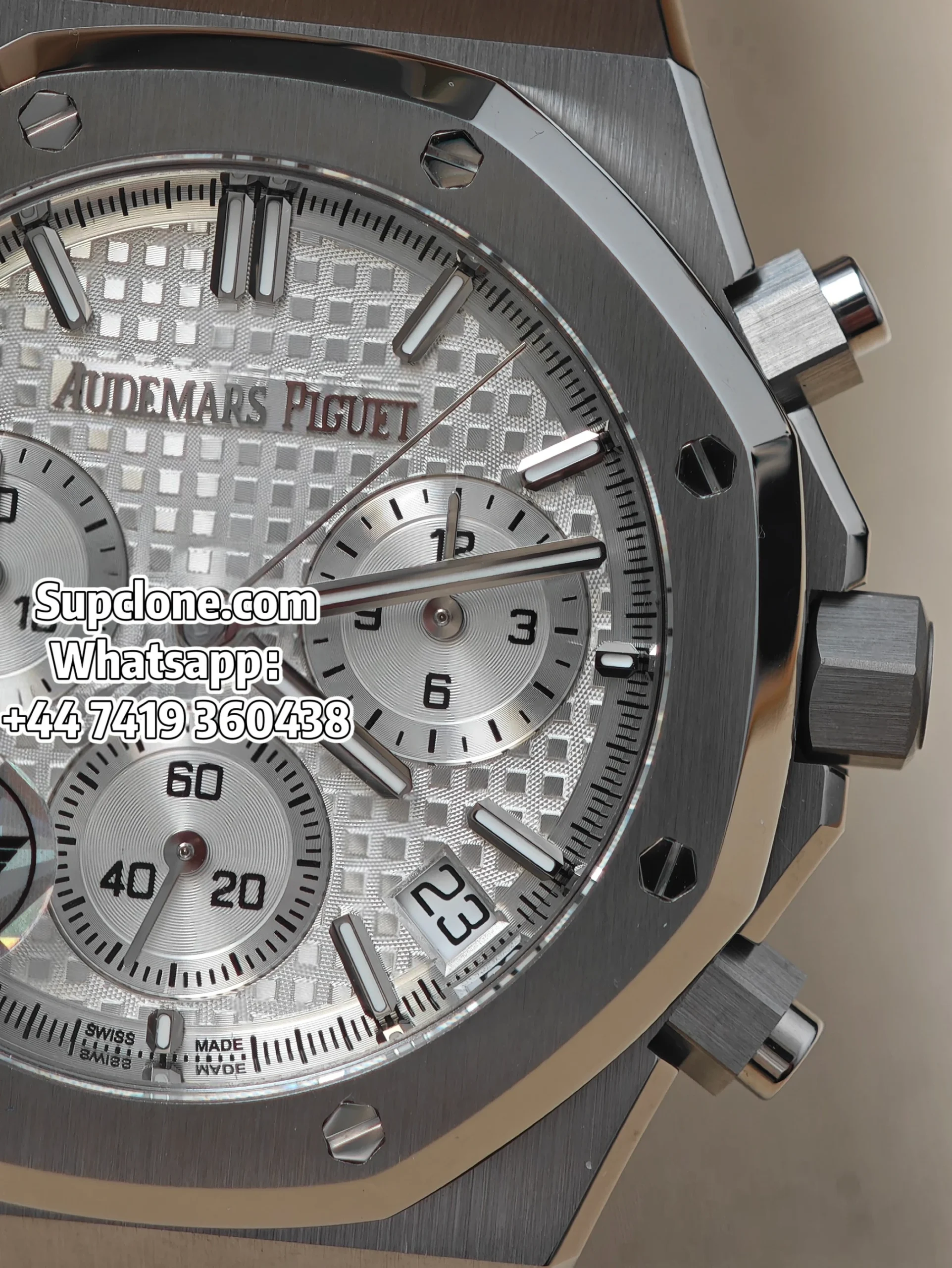 Audemars Piguet Super Clone Royal Oak White Dial 26240 (13) Audemars Piguet Super Clone Royal Oak White Dial 26240 Chronograph 41mm