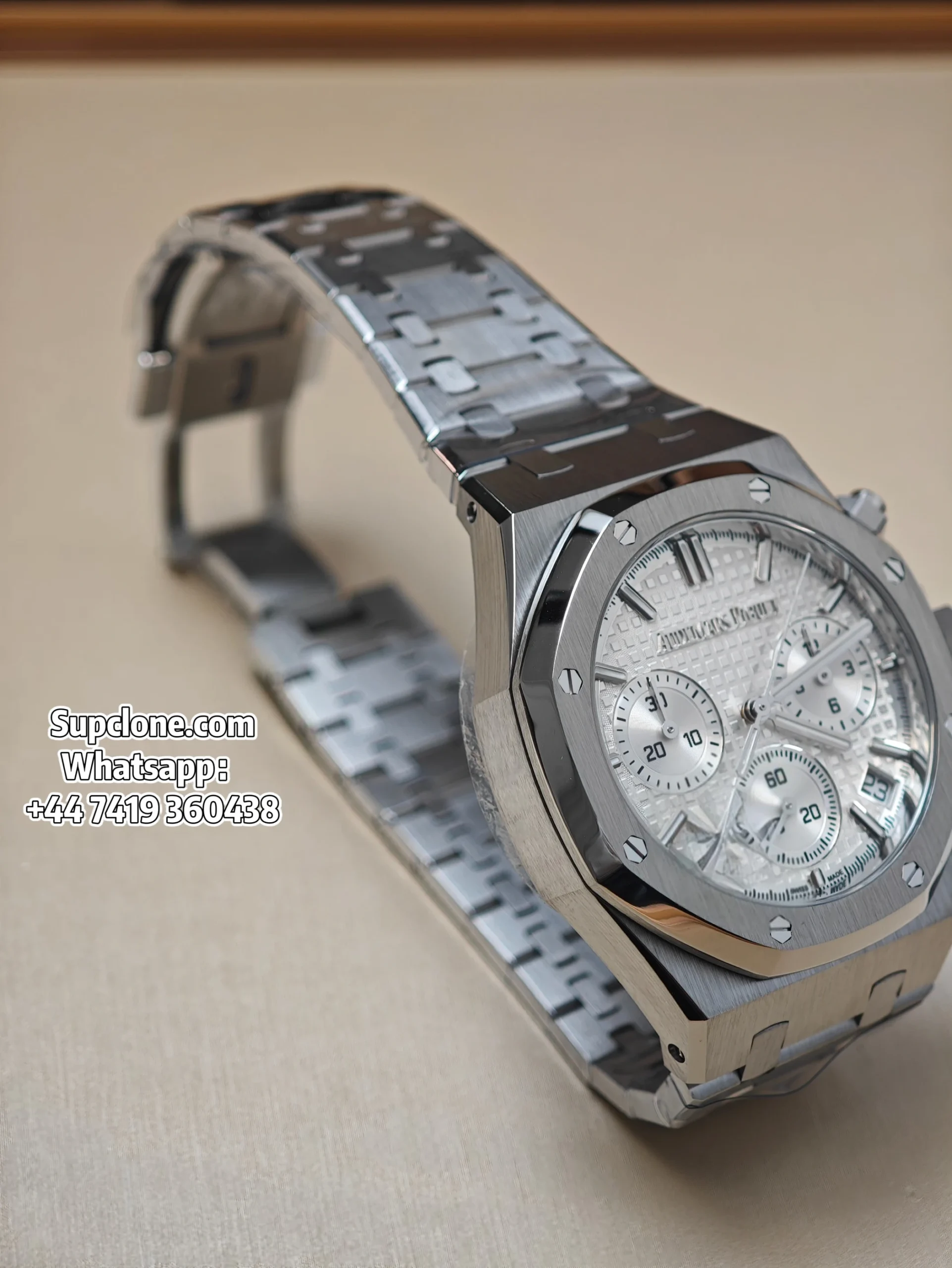 Audemars Piguet Super Clone Royal Oak White Dial 26240 (14) Audemars Piguet Super Clone Royal Oak White Dial 26240 Chronograph 41mm