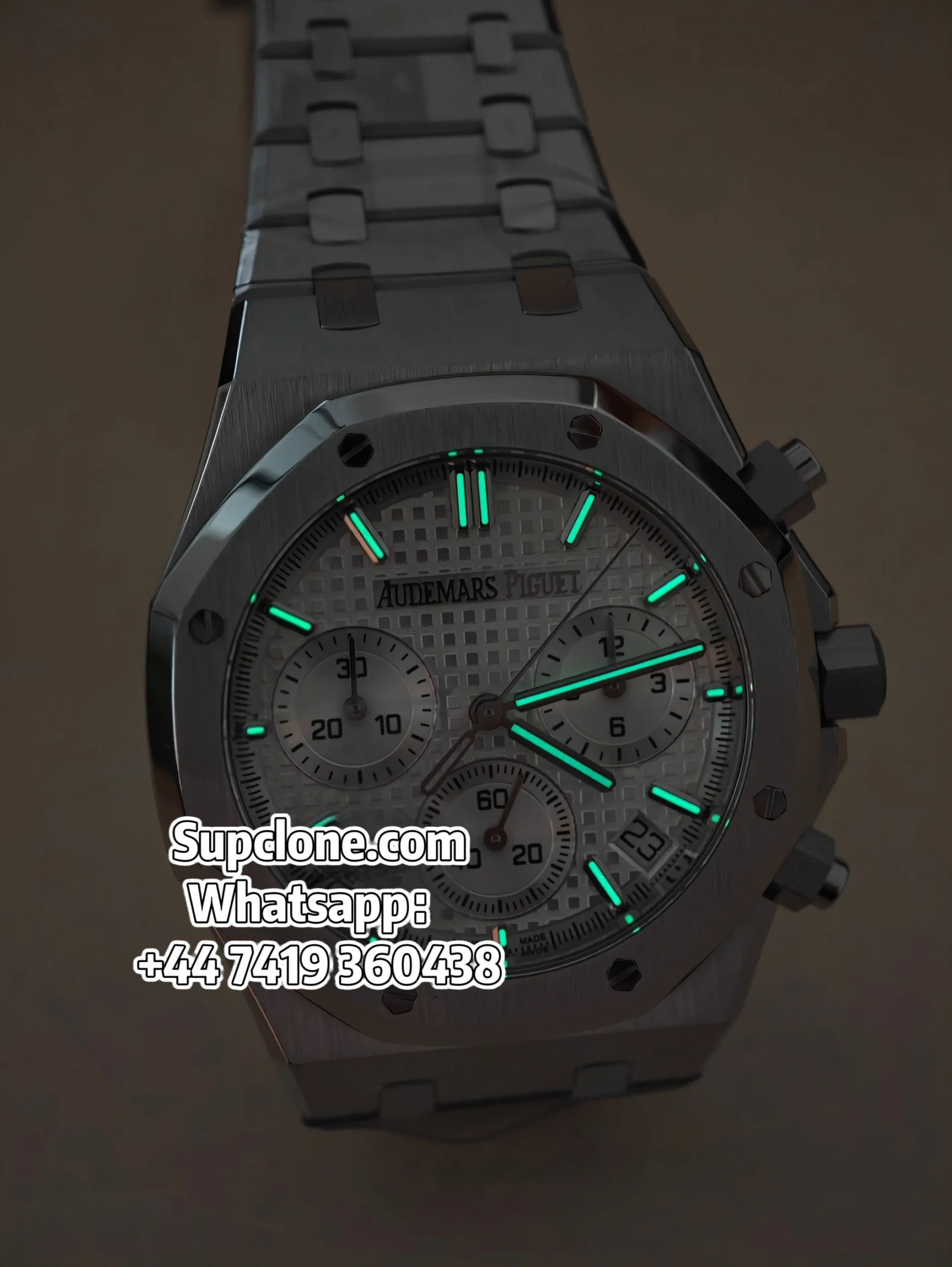 Audemars Piguet Super Clone Royal Oak White Dial 26240 (16) Audemars Piguet Super Clone Royal Oak White Dial 26240 Chronograph 41mm