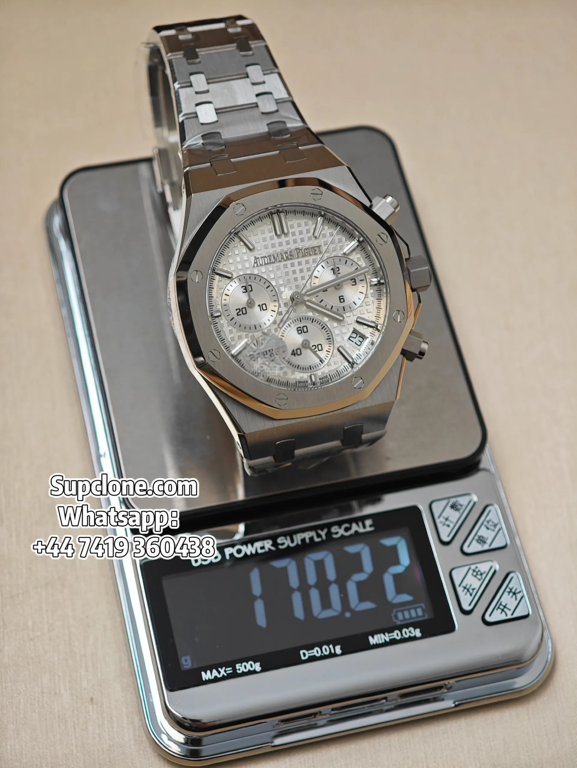 Audemars Piguet Super Clone Royal Oak White Dial 26240 (17) Audemars Piguet Super Clone Royal Oak White Dial 26240 Chronograph 41mm