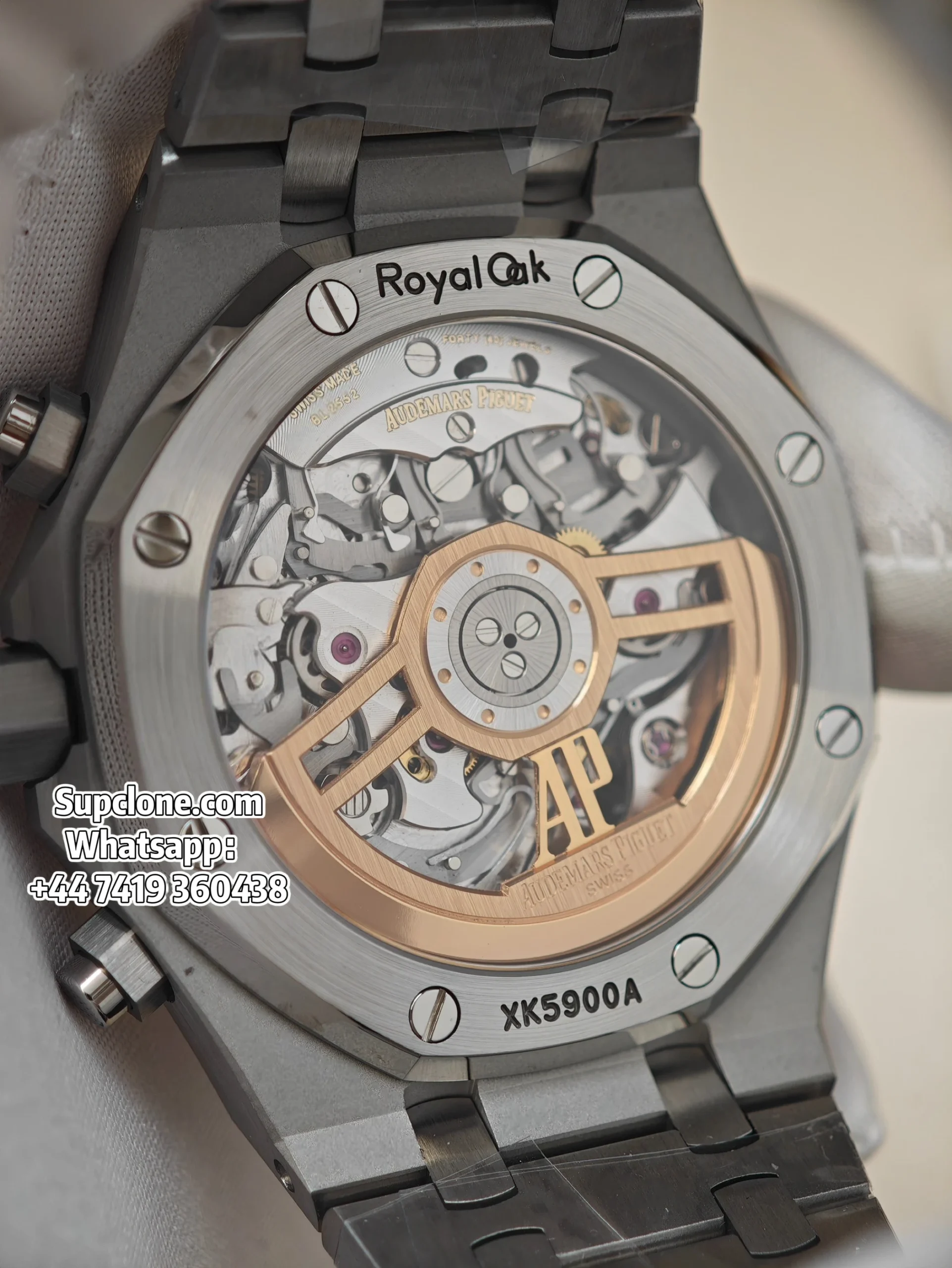 Audemars Piguet Super Clone Royal Oak White Dial 26240 (8) Audemars Piguet Super Clone Royal Oak White Dial 26240 Chronograph 41mm