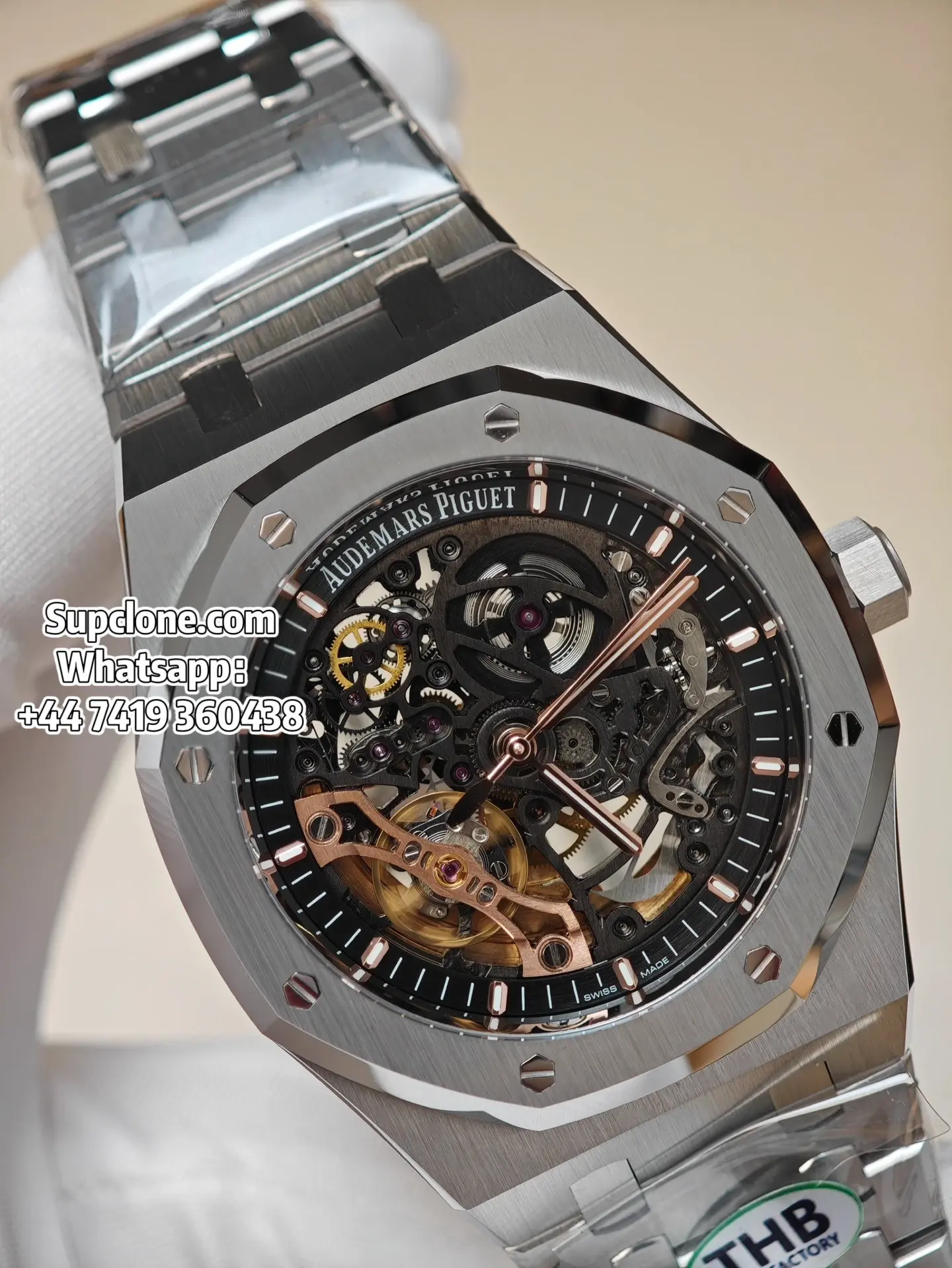 Audemars Piguet Super Clone Watches Royal Oak 15407ST Skeleton Dial (12) Audemars Piguet Super Clone Watches Royal Oak 15407ST Skeleton Dial