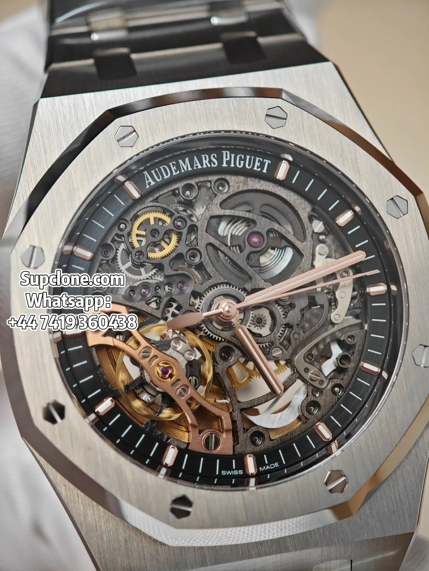 Audemars Piguet Super Clone Watches Royal Oak 15407ST Skeleton Dial (14) Audemars Piguet Super Clone Watches Royal Oak 15407ST Skeleton Dial