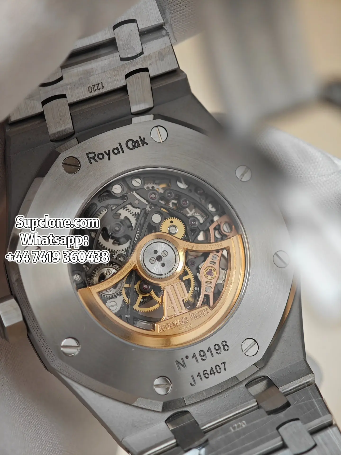 Audemars Piguet Super Clone Watches Royal Oak 15407ST Skeleton Dial (6) Audemars Piguet Super Clone Watches Royal Oak 15407ST Skeleton Dial
