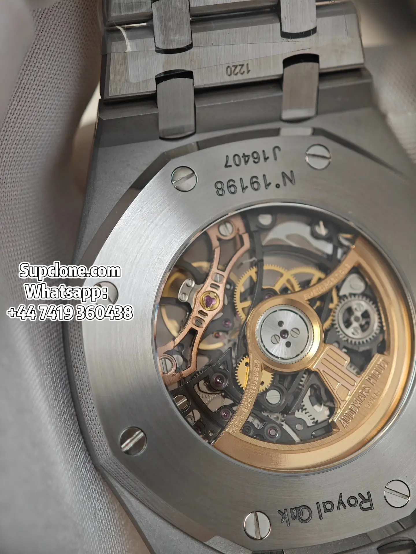 Audemars Piguet Super Clone Watches Royal Oak 15407ST Skeleton Dial (9) Audemars Piguet Super Clone Watches Royal Oak 15407ST Skeleton Dial