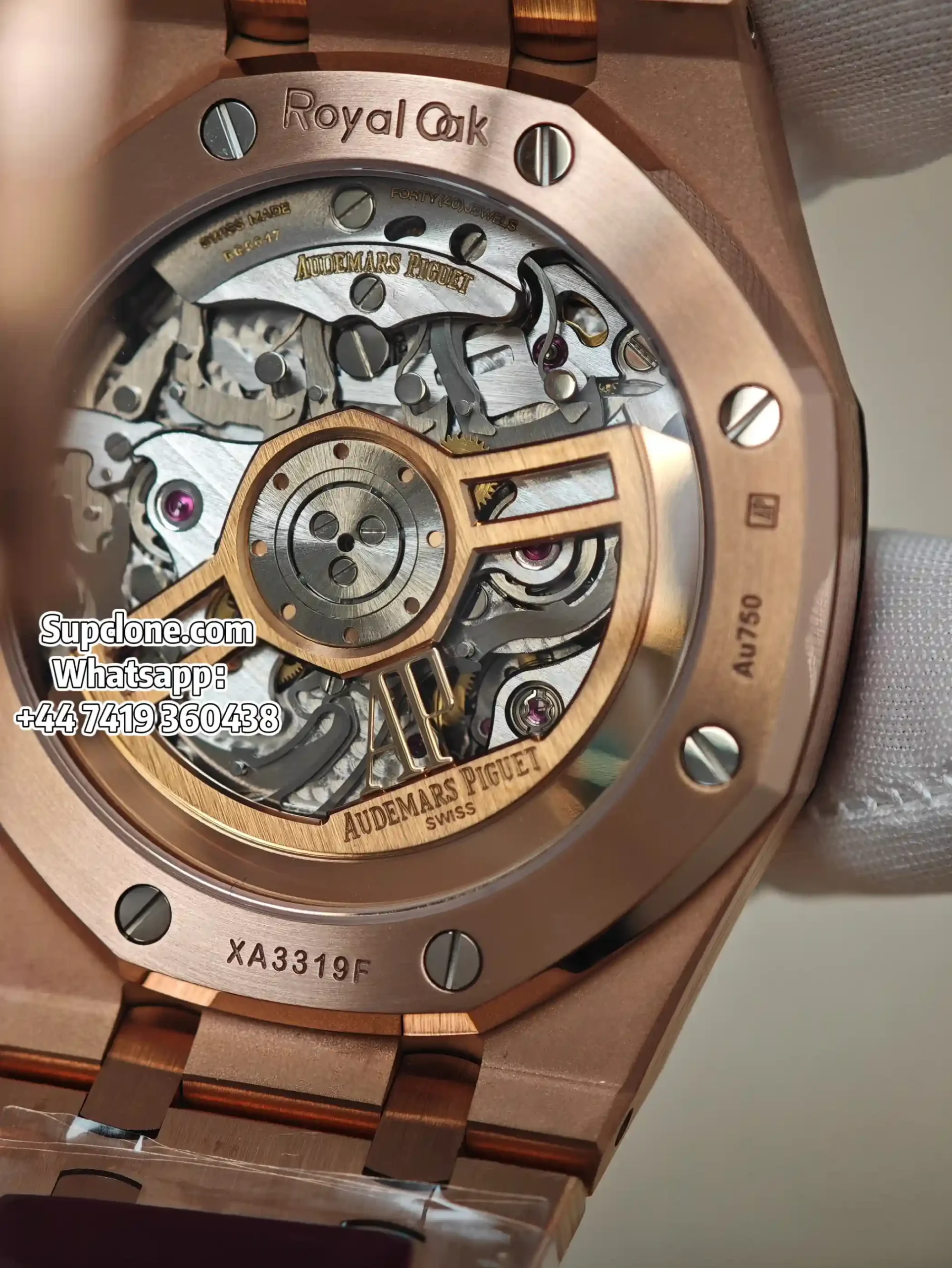 Audemars Piguet Super Clone Watches Royal Oak Chrono 41 26240OR Rose Gold Blue Dial (13) Audemars Piguet Super Clone Watches Royal Oak Chrono 41 26240OR Rose Gold Blue Dial