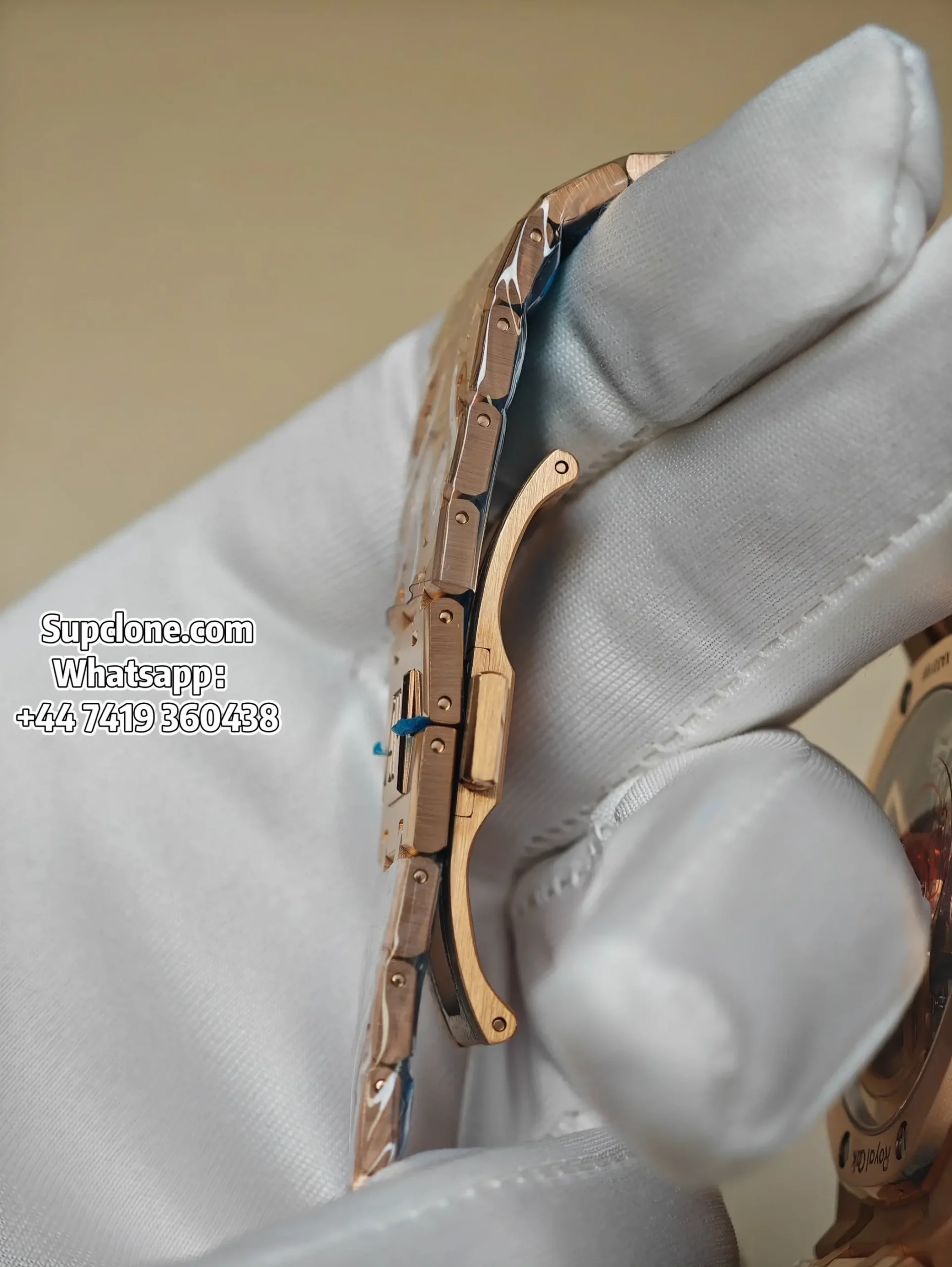 Audemars Piguet Super Clone Watches Royal Oak Chrono 41 26240OR Rose Gold Blue Dial (5) Audemars Piguet Super Clone Watches Royal Oak Chrono 41 26240OR Rose Gold Blue Dial