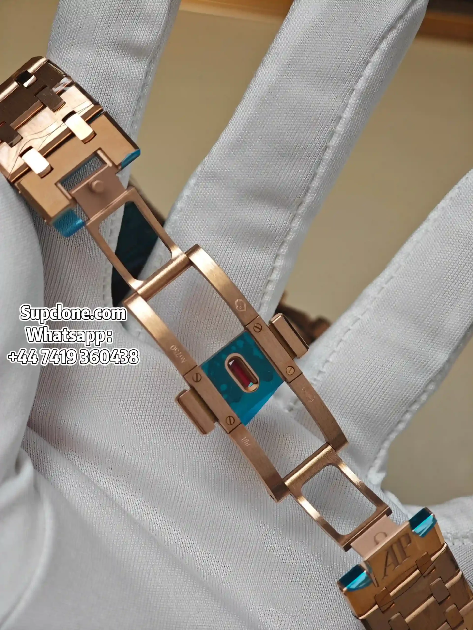 Audemars Piguet Super Clone Watches Royal Oak Chrono 41 26240OR Rose Gold Blue Dial (6) Audemars Piguet Super Clone Watches Royal Oak Chrono 41 26240OR Rose Gold Blue Dial
