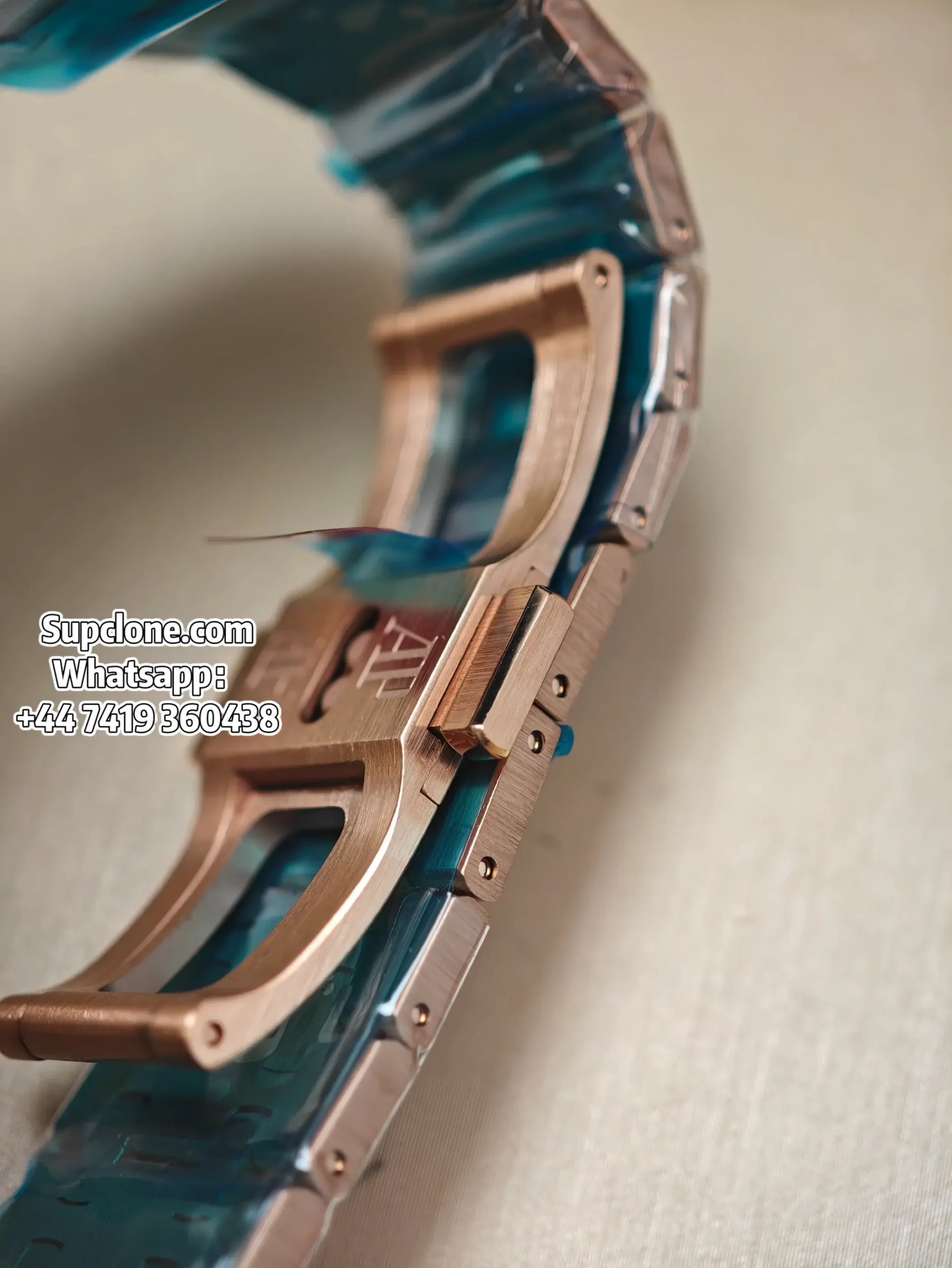 Audemars Piguet Super Clone Watches Royal Oak Chrono 41 26240OR Rose Gold Blue Dial (9) Audemars Piguet Super Clone Watches Royal Oak Chrono 41 26240OR Rose Gold Blue Dial