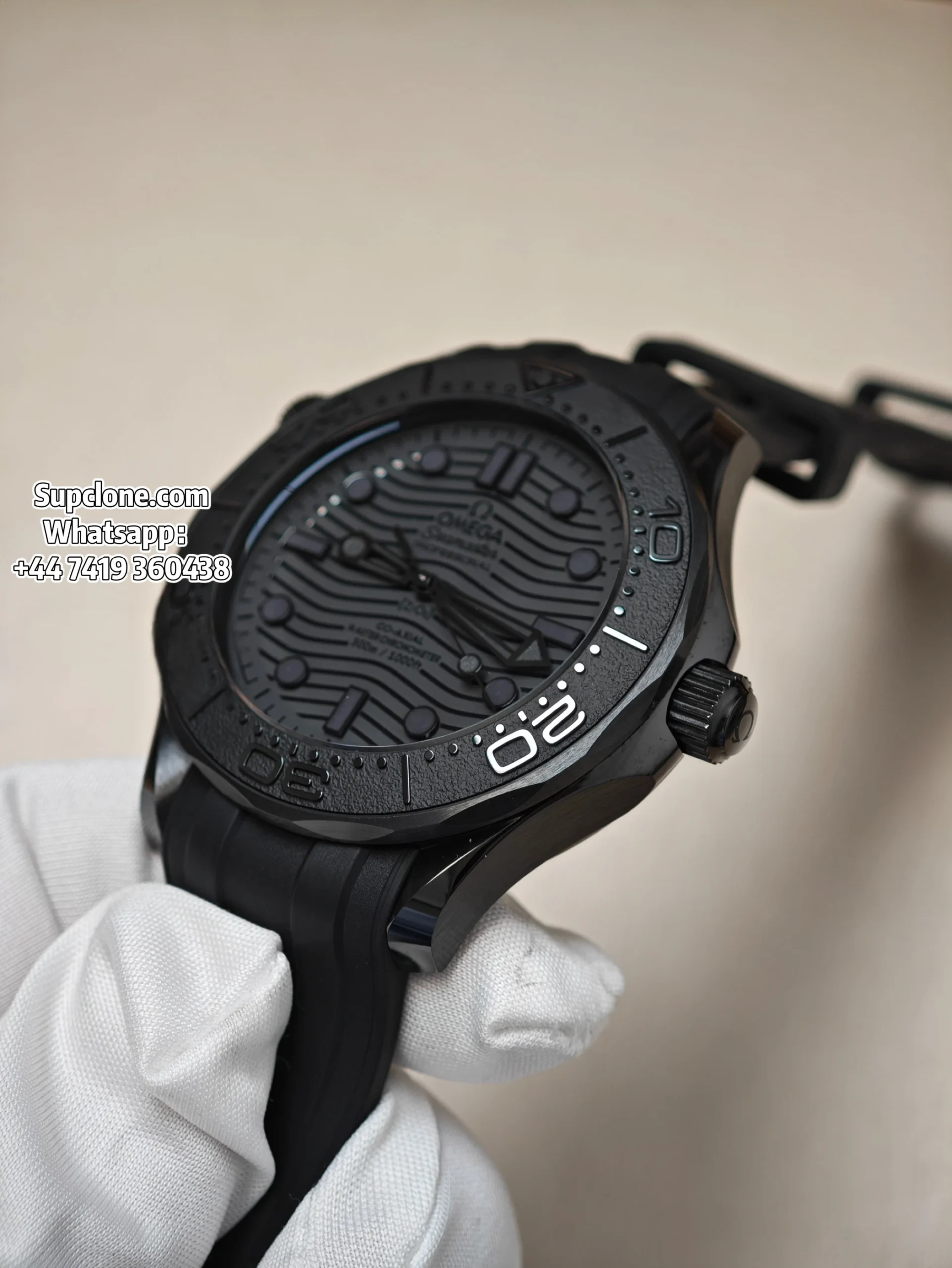 Omega Seamaster Diver 300M Black Black Ceramic Super Clone (16) Omega Super Clone Seamaster Diver 300M 43.5MM 210.92.44.20.01.003