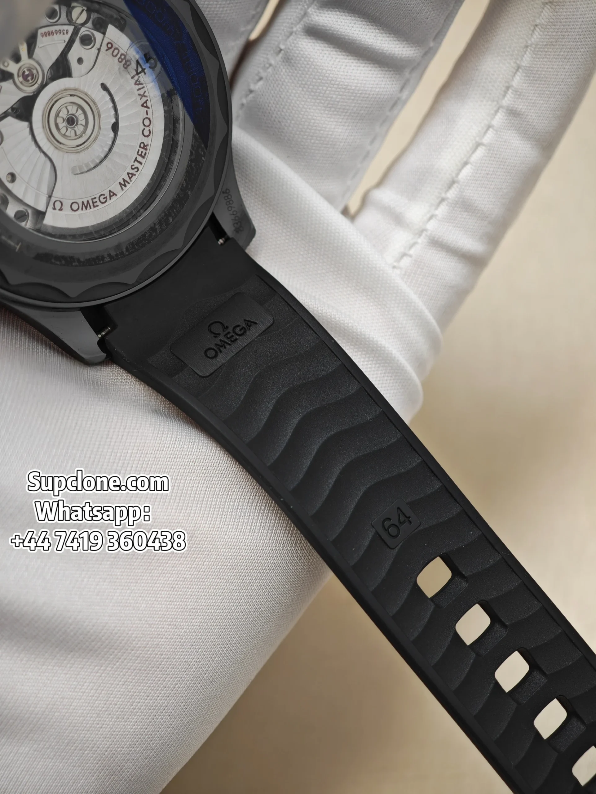 Omega Seamaster Diver 300M Black Black Ceramic Super Clone (6) Omega Super Clone Seamaster Diver 300M 43.5MM 210.92.44.20.01.003