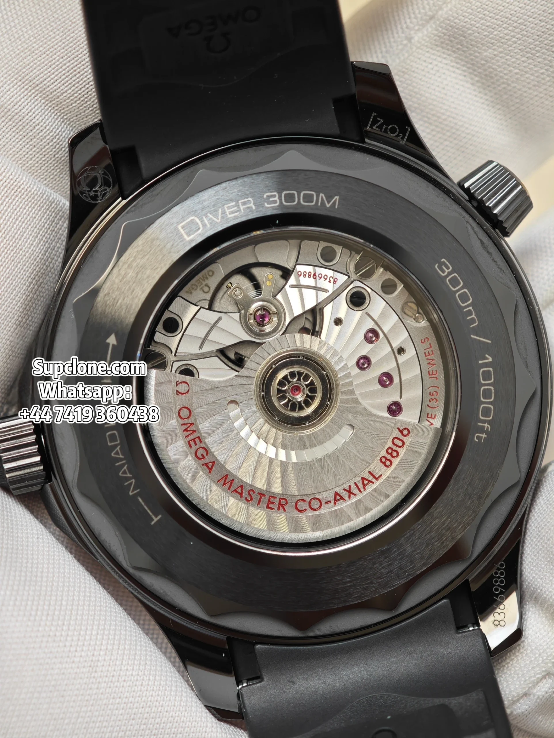 Omega Seamaster Diver 300M Black Black Ceramic Super Clone (8) Omega Super Clone Seamaster Diver 300M 43.5MM 210.92.44.20.01.003