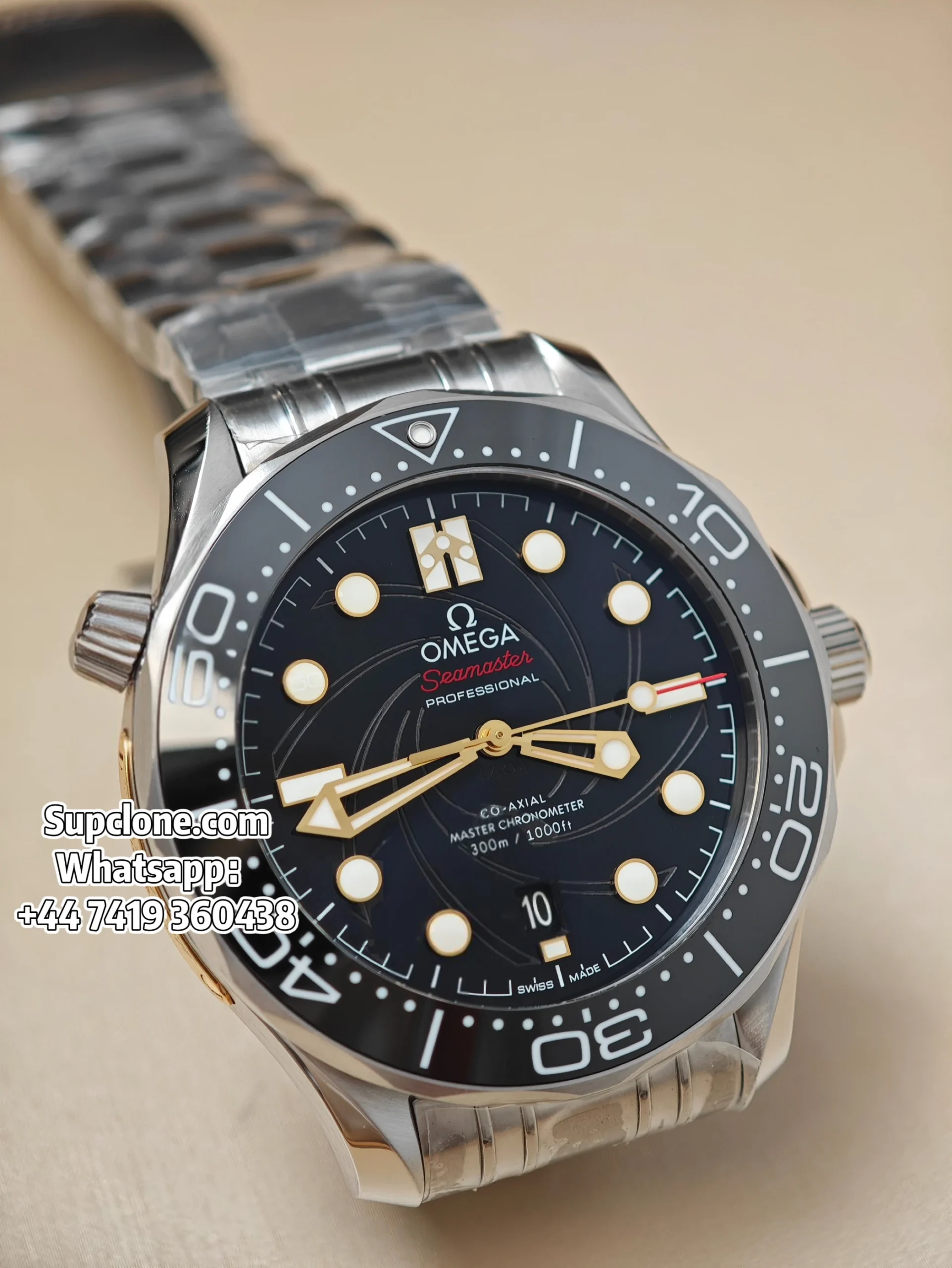 Omega Super Clone Seamaster Diver 300M James Bond (13) Omega Super Clone Seamaster Diver 300M James Bond 210.22.42.20.01.003 42mm