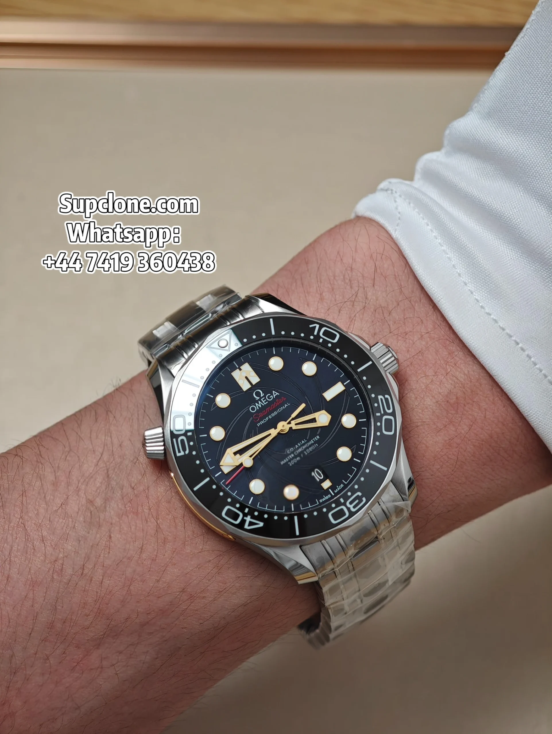 Omega Super Clone Seamaster Diver 300M James Bond (25) Omega Super Clone Seamaster Diver 300M James Bond 210.22.42.20.01.003 42mm