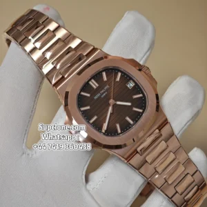 Patek Philippe Super Clone Nautilus 5711 Rose Gold Brown Dial 40MM