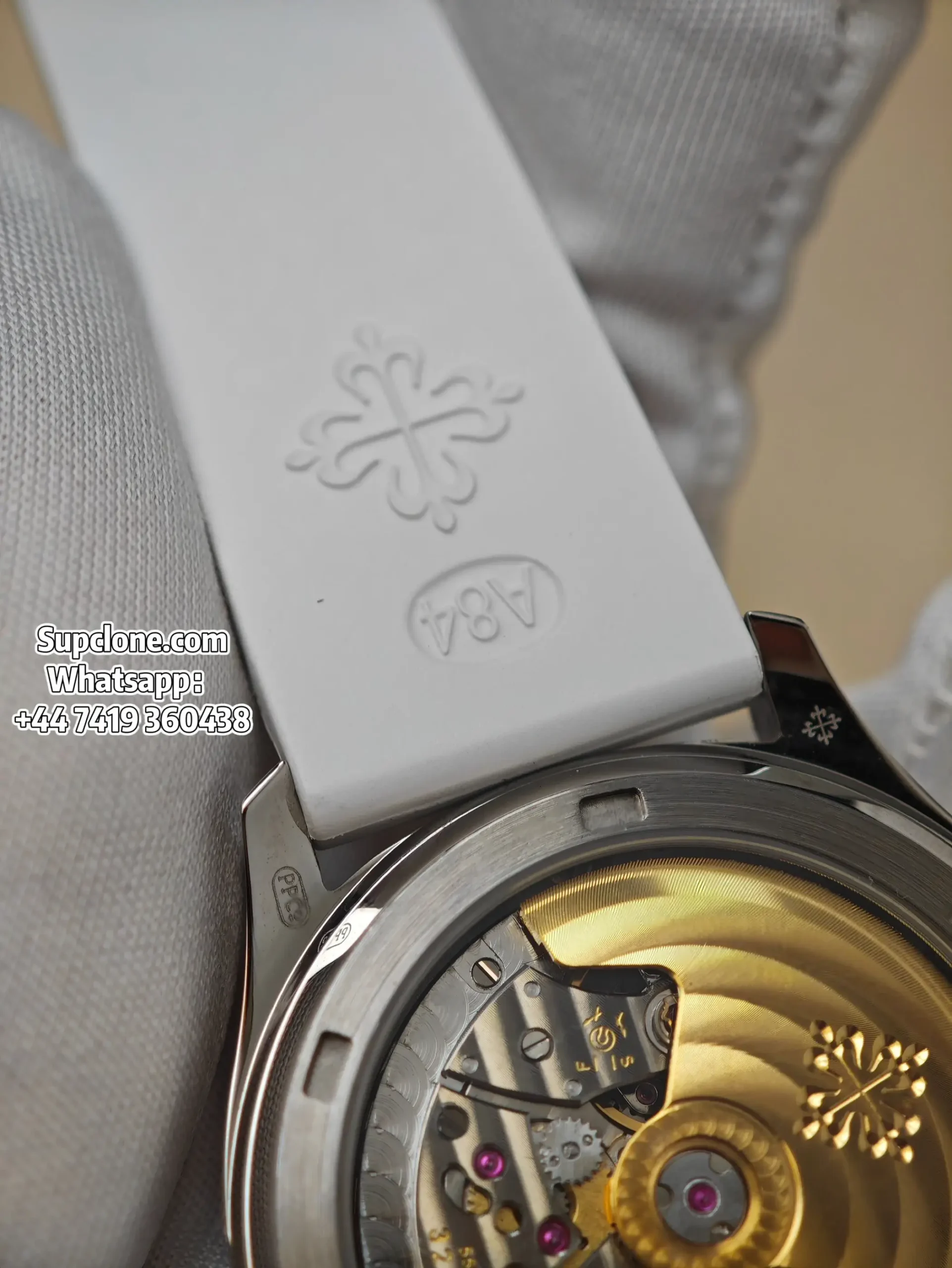 Patek Philippe Super Clone Aquanaut Luce 5068A Diamond Bezel 35 (11) Patek Philippe Super Clone Aquanaut Luce 5068A Diamond Bezel 35.6mm Custom Cal.324