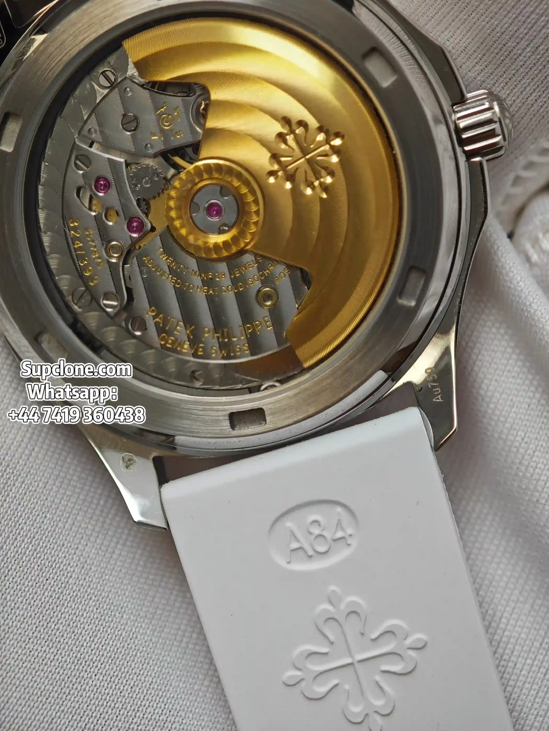 Patek Philippe Super Clone Aquanaut Luce 5068A Diamond Bezel 35 (12) Patek Philippe Super Clone Aquanaut Luce 5068A Diamond Bezel 35.6mm Custom Cal.324