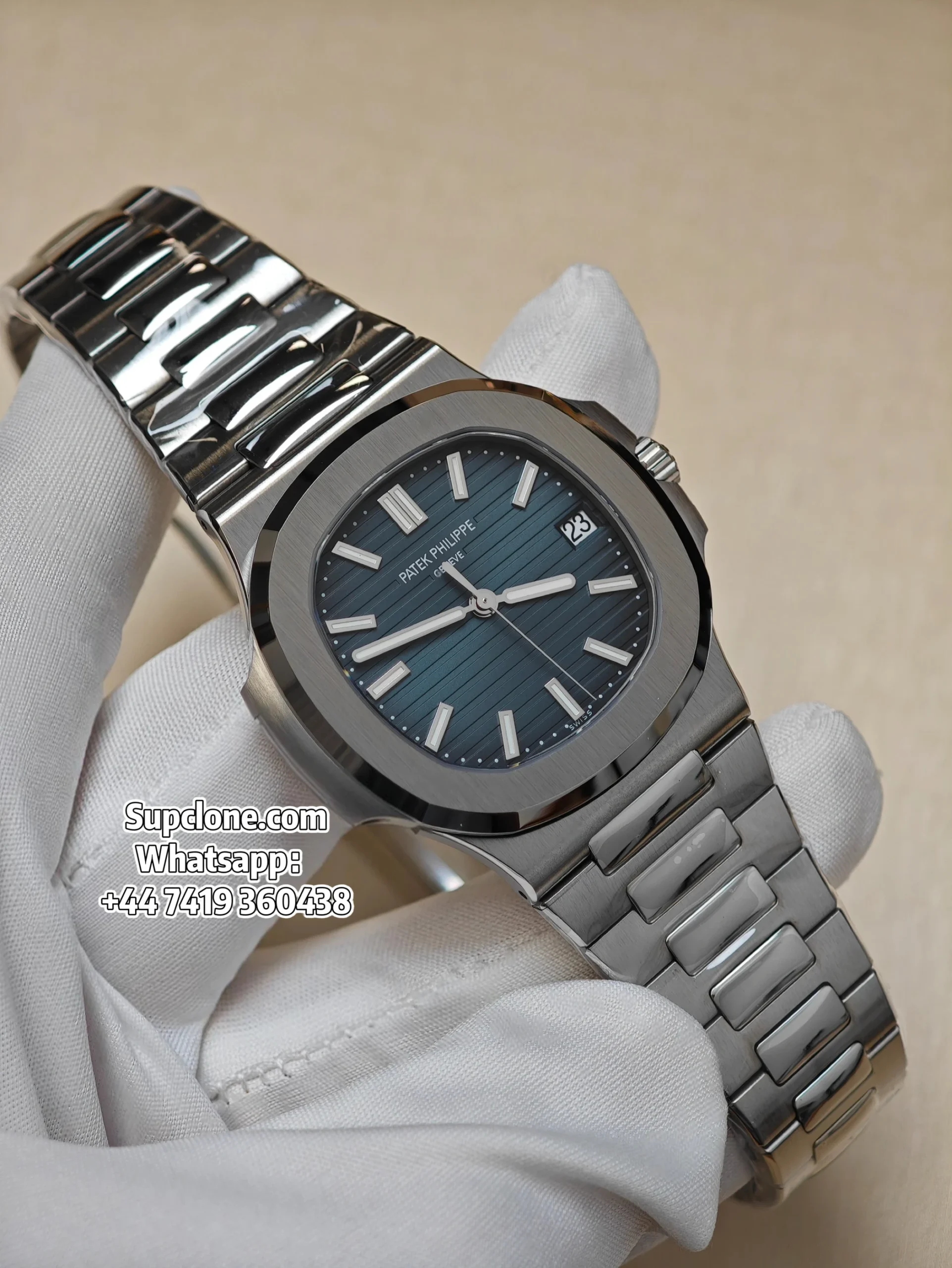 Patek Philippe Super Clone Nautilus 5711 Blue Dial 40MM (1) Patek Philippe Super Clone Nautilus 5711 Blue Dial 40MM