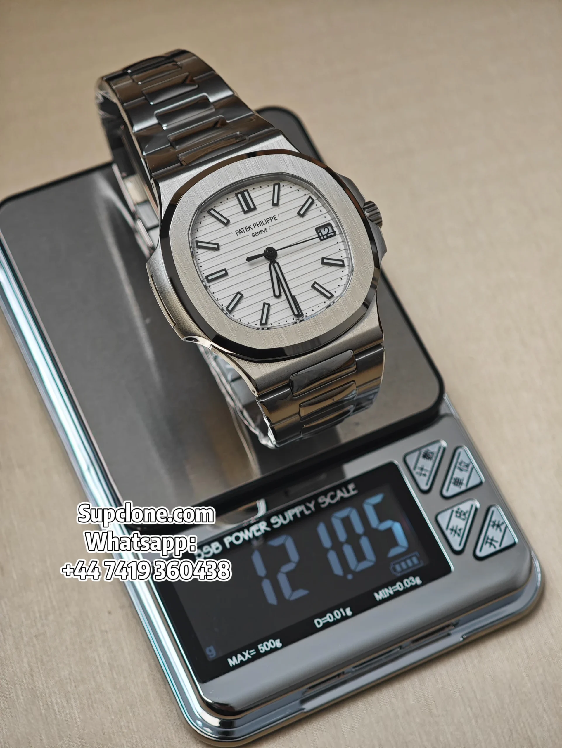 Patek Philippe Super Clone Nautilus 5711 White Dial 40MM (12) Patek Philippe Super Clone Nautilus 5711 White Dial 40MM