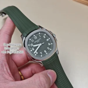 Patek Philippe Super Clone Watches Aquanaut 42 5168G-010 Avocado Green Dial (1) Patek Philippe Super Clone Watches Aquanaut 42 5168G-010 Avocado Green Dial