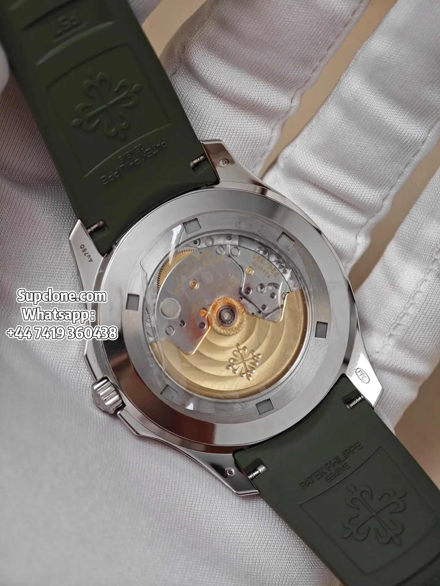 Patek Philippe Super Clone Watches Aquanaut 42 5168G-010 Avocado Green Dial
