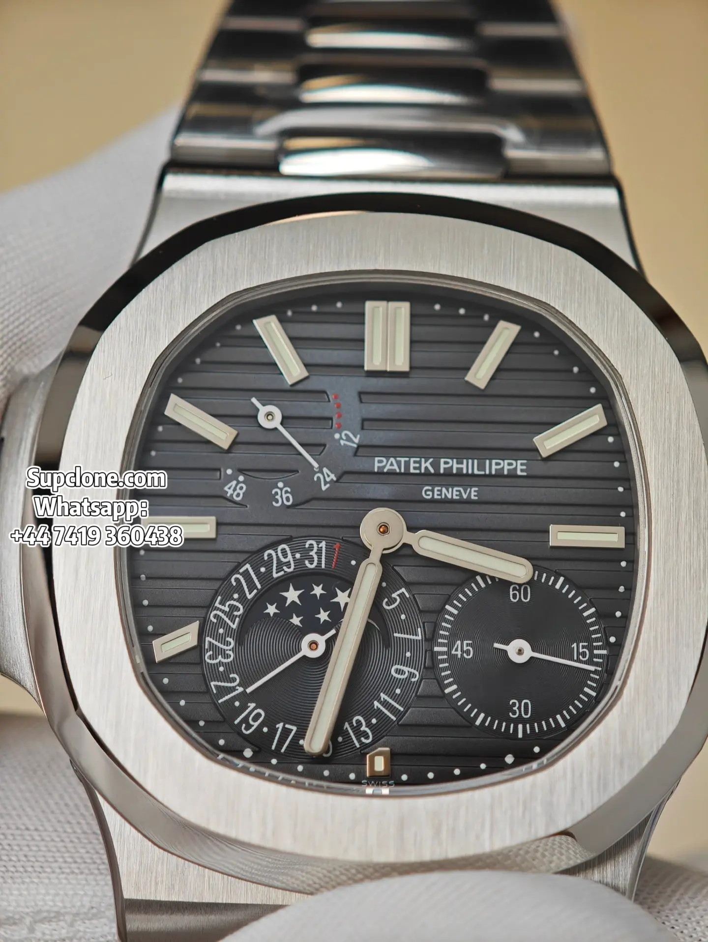Patek Philippe Super Clone Watches Nautilus 57121A-001 Blue Dial CNC Steel Custom Cal (18) Patek Philippe Super Clone Watches Nautilus 5712/1A-001 Blue Dial CNC Steel Custom Cal.240