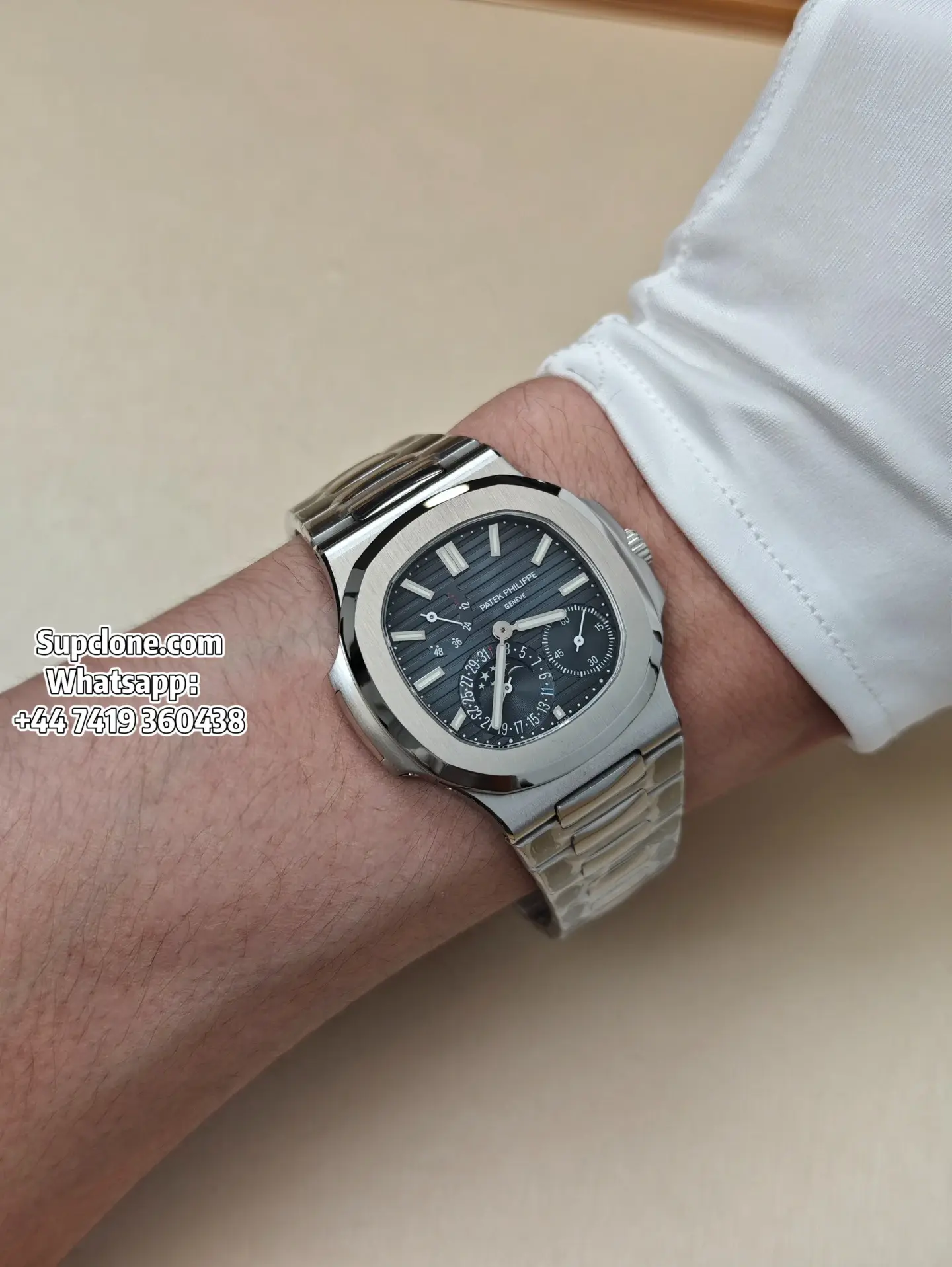 Patek Philippe Super Clone Watches Nautilus 57121A-001 Blue Dial CNC Steel Custom Cal (24) Patek Philippe Super Clone Watches Nautilus 5712/1A-001 Blue Dial CNC Steel Custom Cal.240