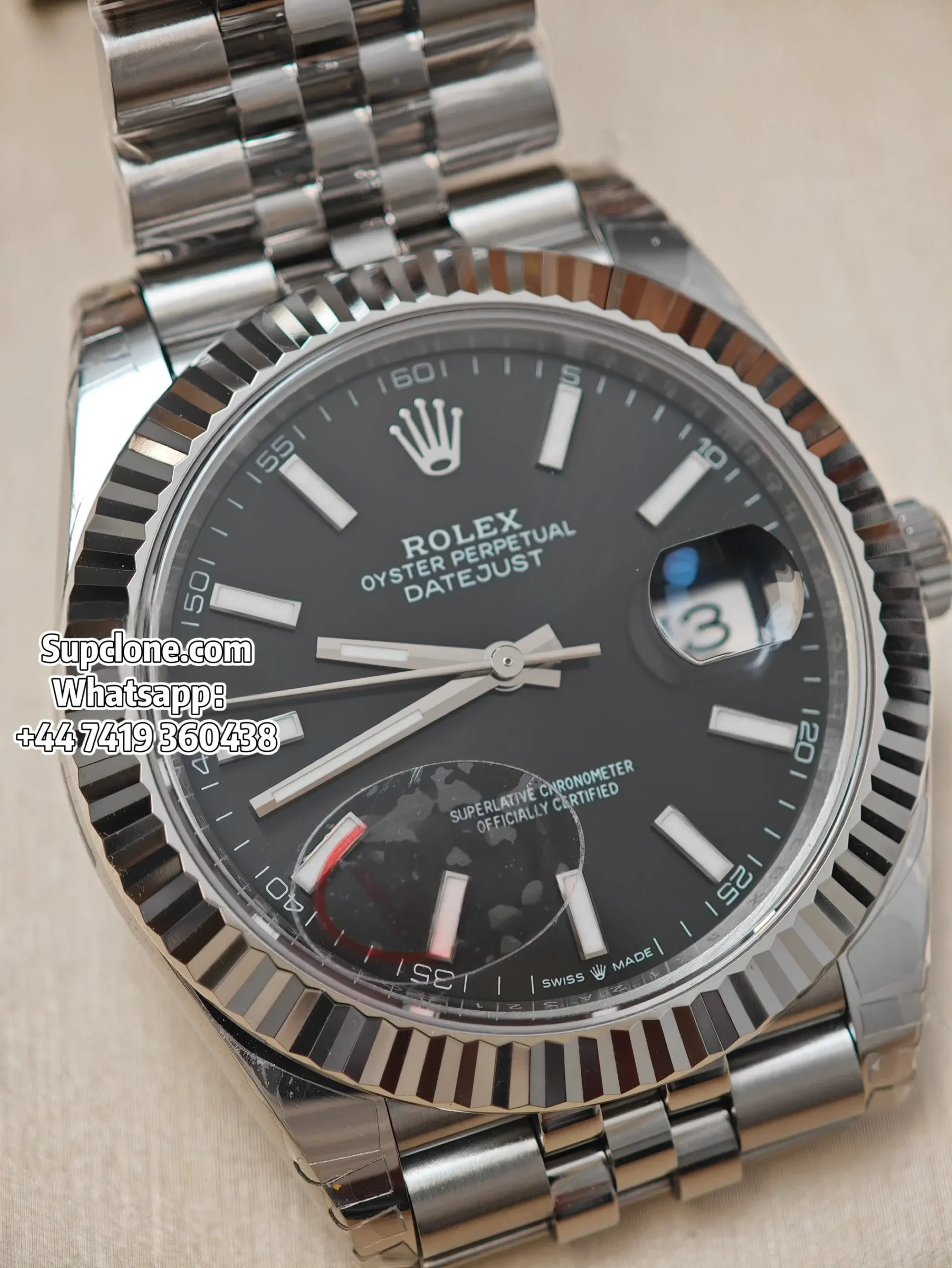 Rolex Datejust 41 M126334 Black Dial - 1:1 Super Clone
